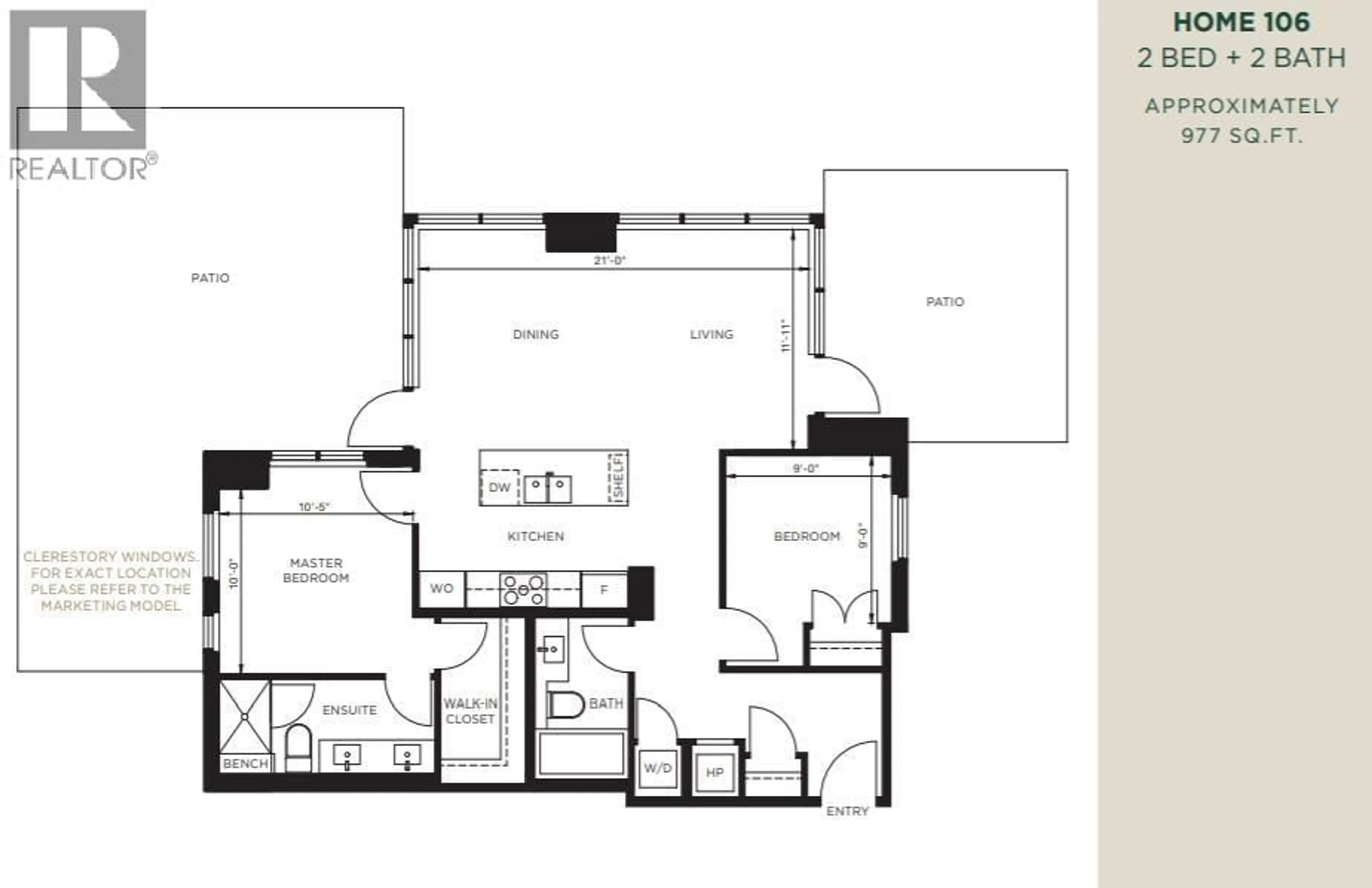 Floor plan for 106 - 5608 BERTON AVENUE, Vancouver British Columbia V6S0M6