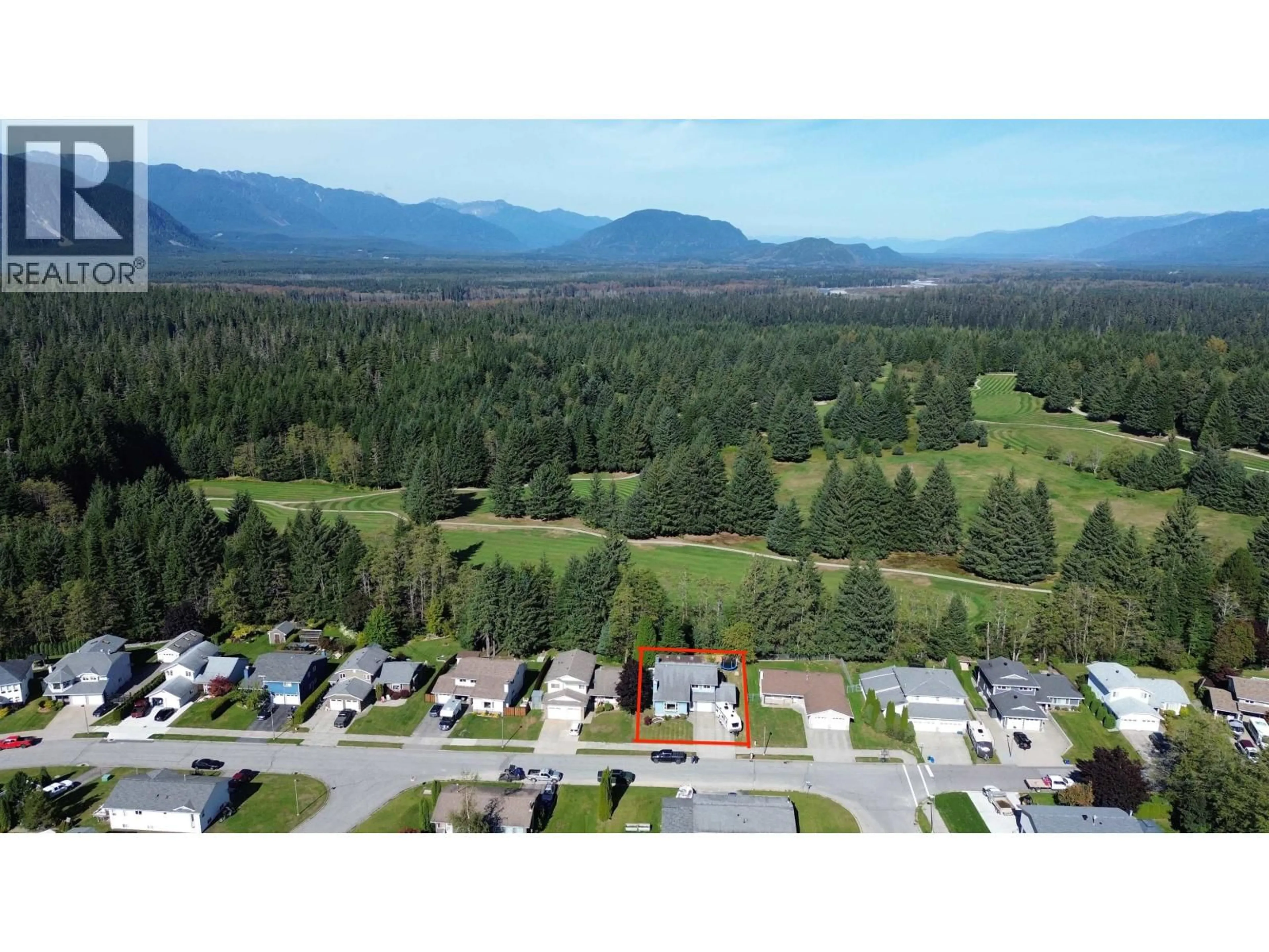 A pic from outside/outdoor area/front of a property/back of a property/a pic from drone, mountain view for 66 BANYAY STREET, Kitimat British Columbia V8C1P7