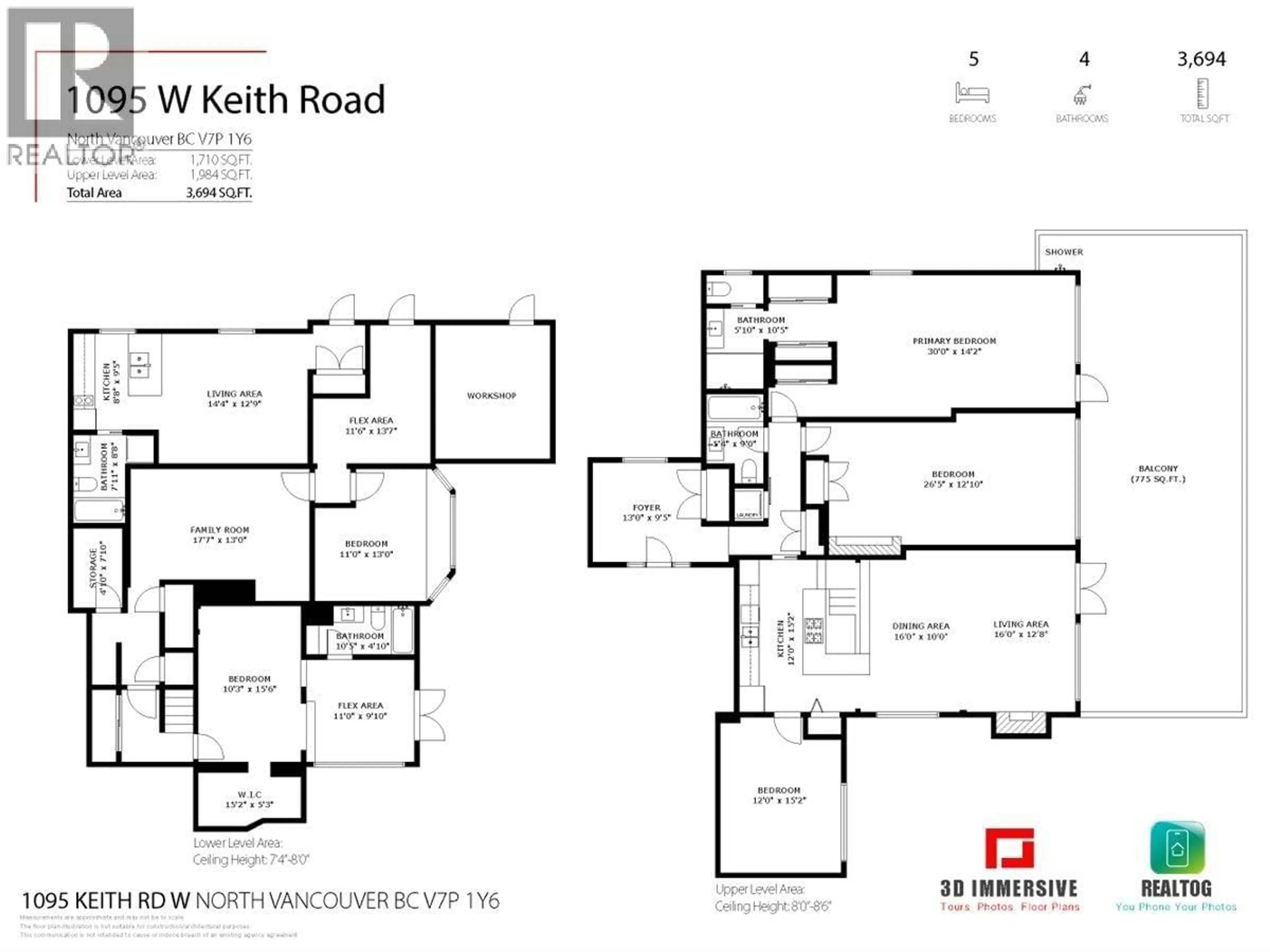 Floor plan for 1095 KEITH ROAD, North Vancouver British Columbia V7P1Y6