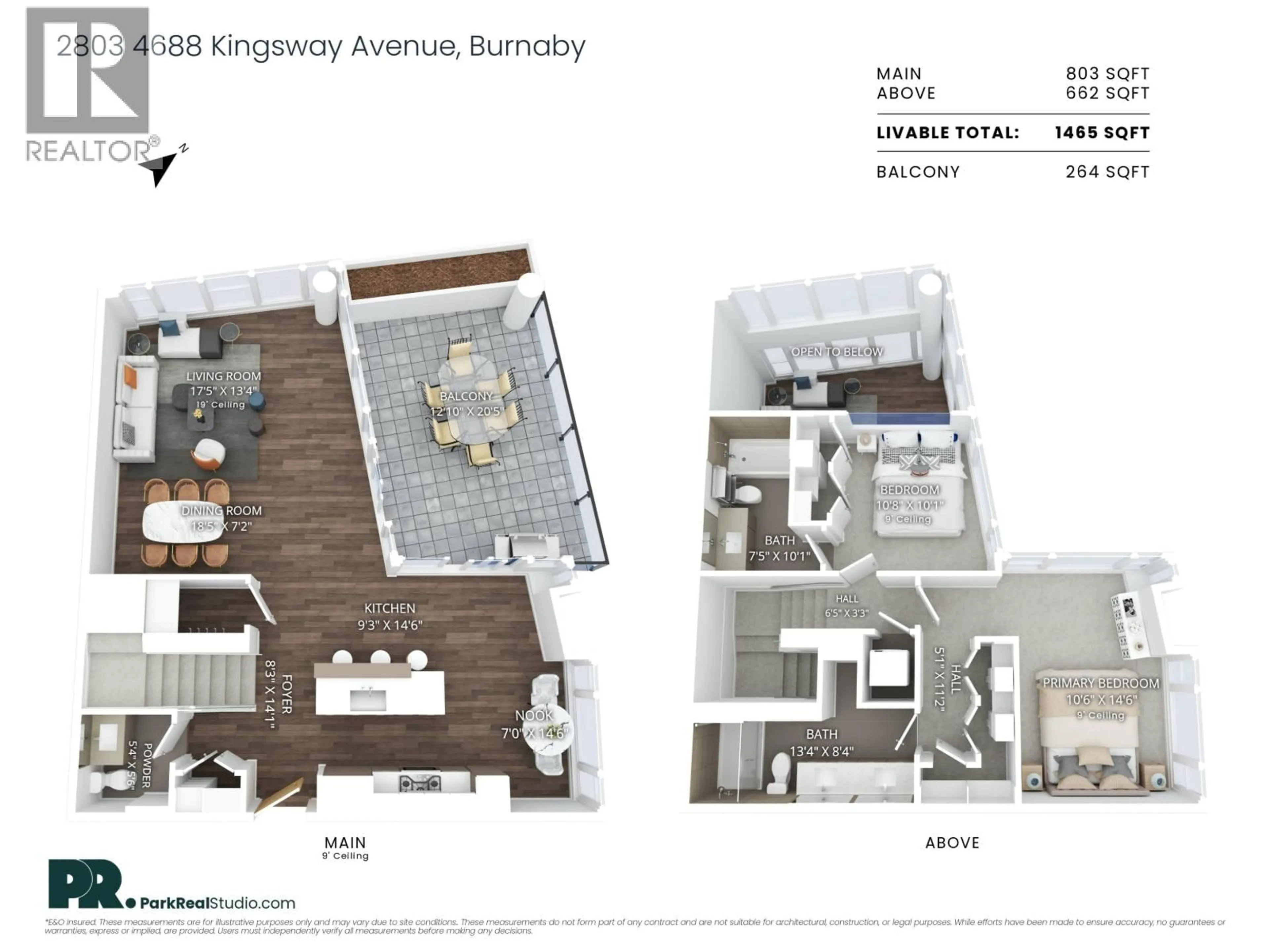 Floor plan for 2803 - 4688 KINGSWAY, Burnaby British Columbia V5H0E9