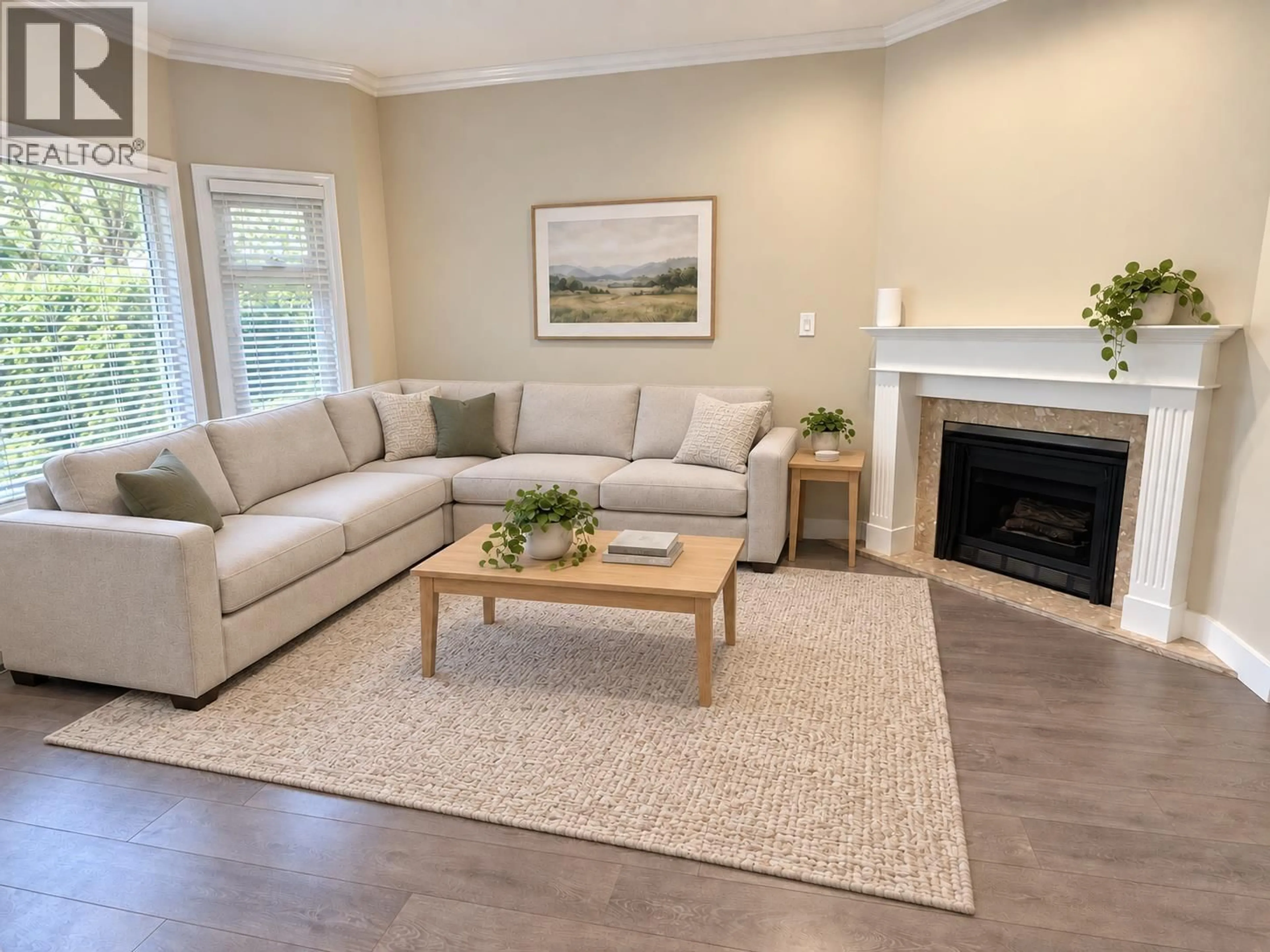 Living room with furniture, wood/laminate floor for 33 - 8291 GENERAL CURRIE ROAD, Richmond British Columbia V6Y1L9