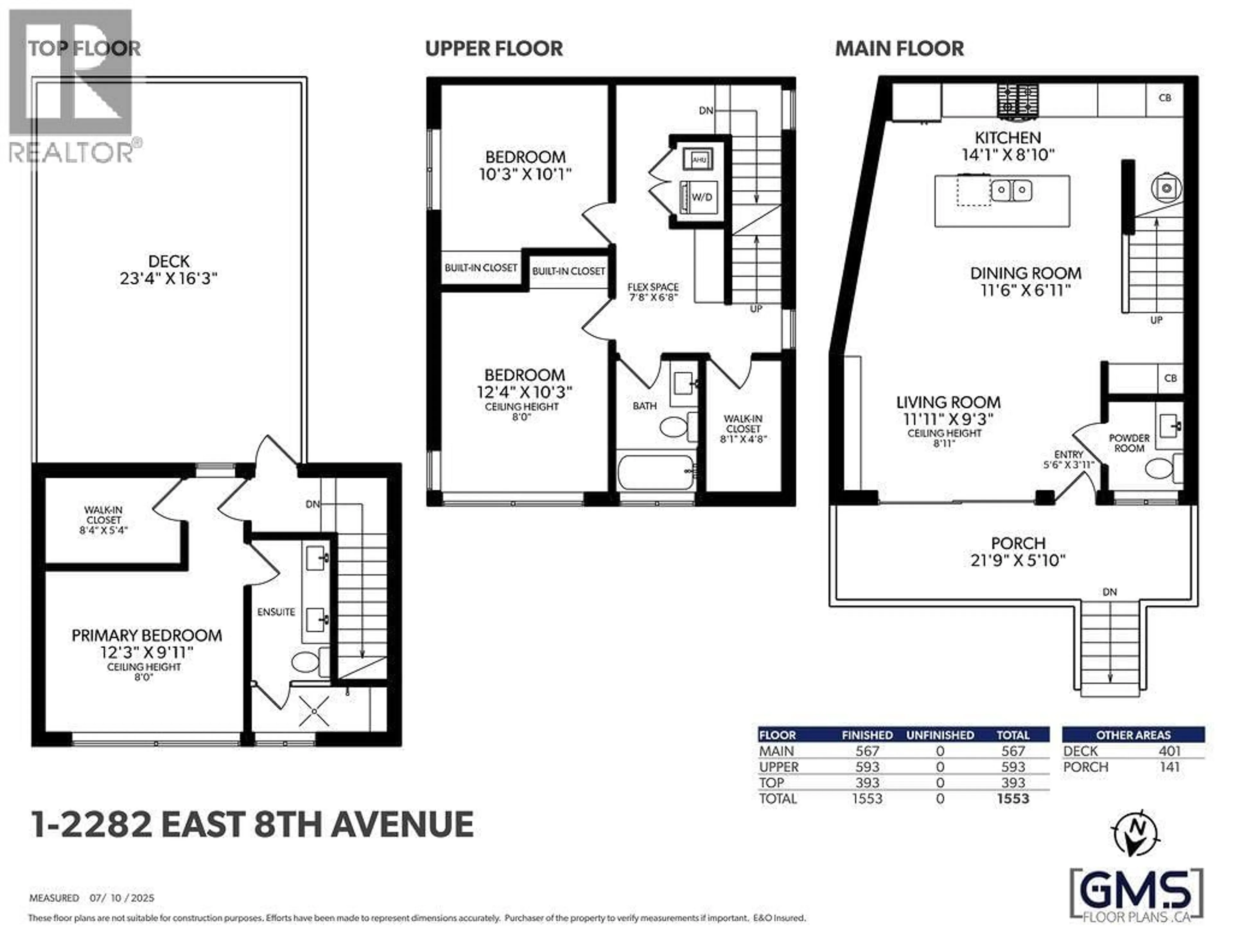 Floor plan for 1 - 2282 8TH AVENUE, Vancouver British Columbia V5N1V5