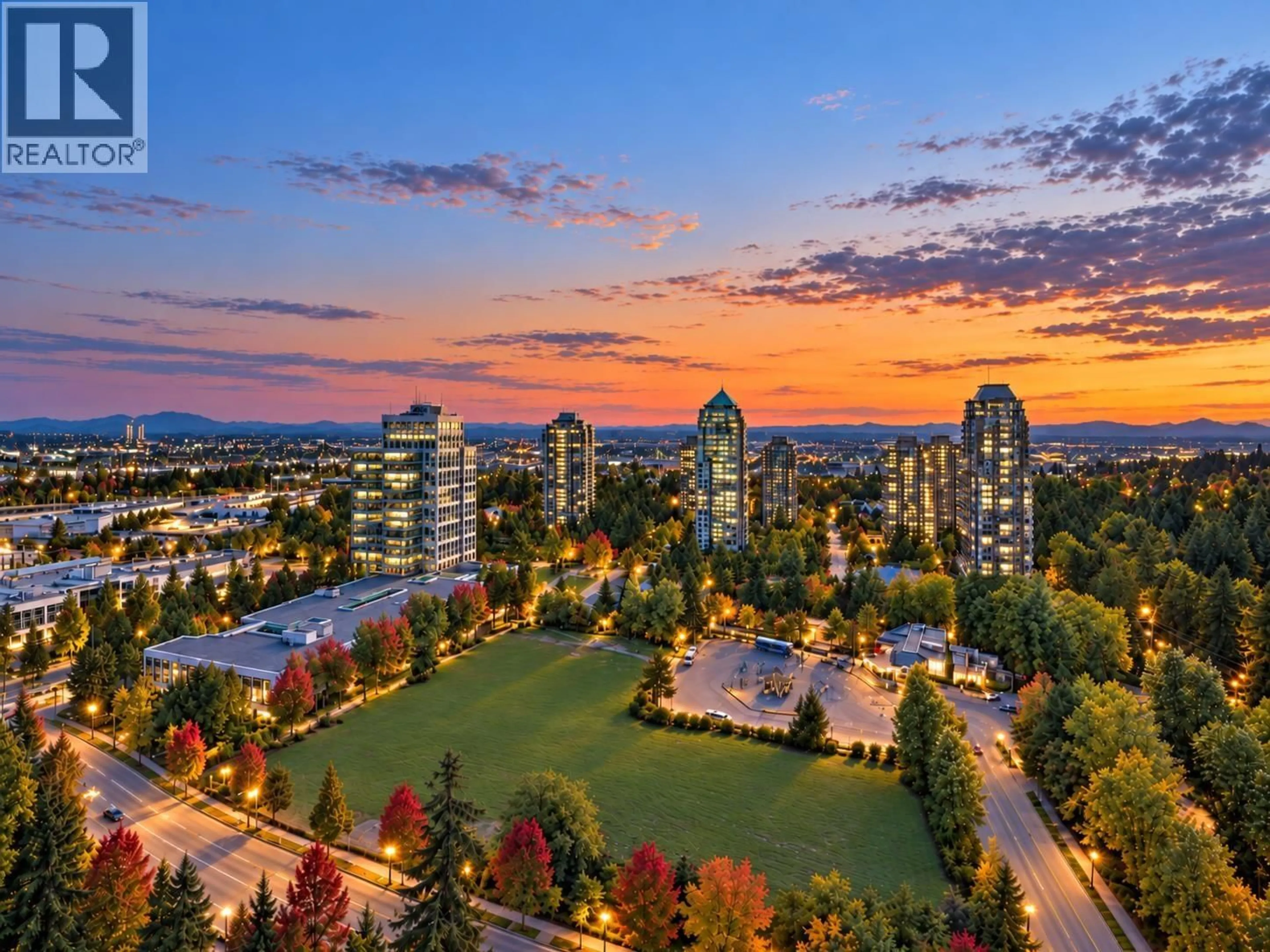 A pic from outside/outdoor area/front of a property/back of a property/a pic from drone, city buildings view from balcony for 3009 - 7088 18TH AVENUE, Burnaby British Columbia V3N0A2
