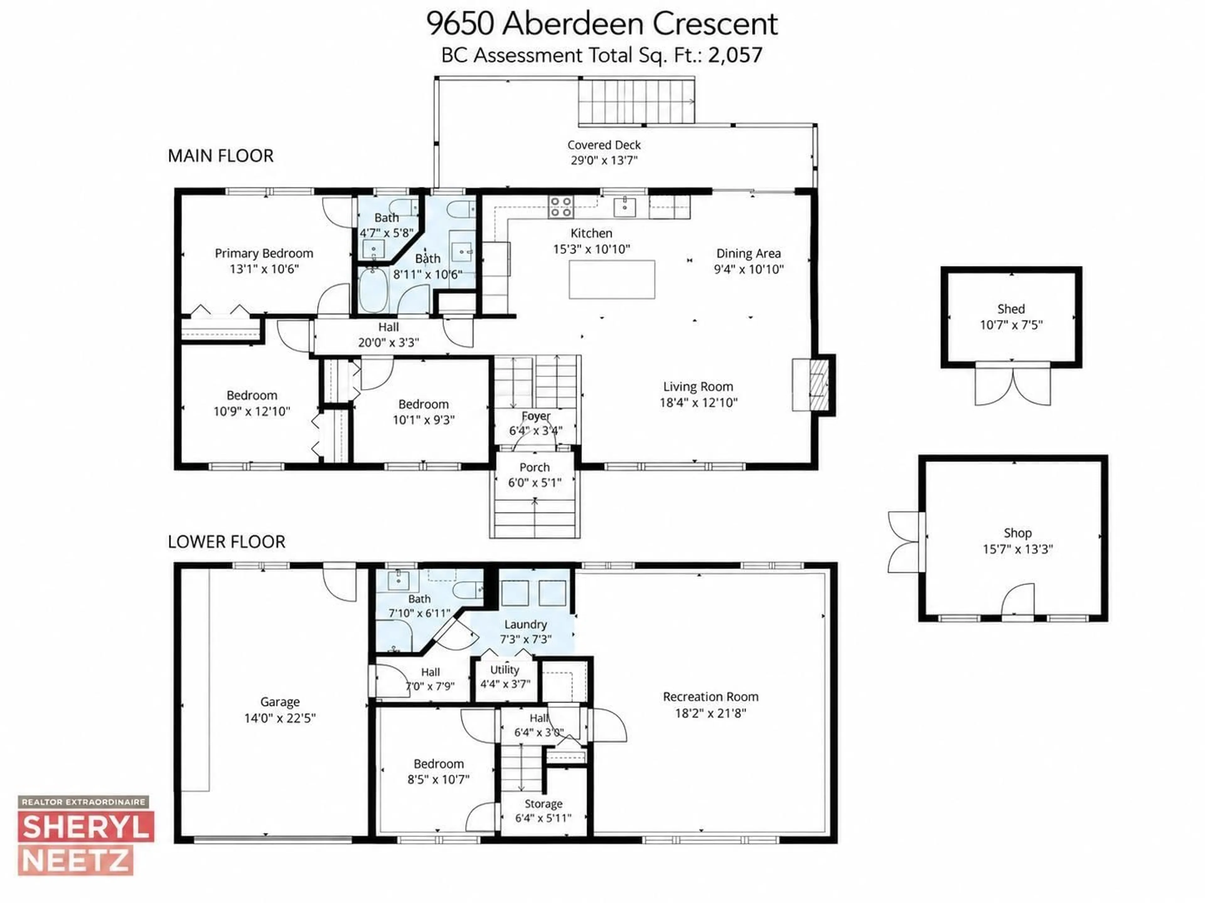 Floor plan for 9650 ABERDEEN CRESCENT, Rosedale British Columbia V0X1X0