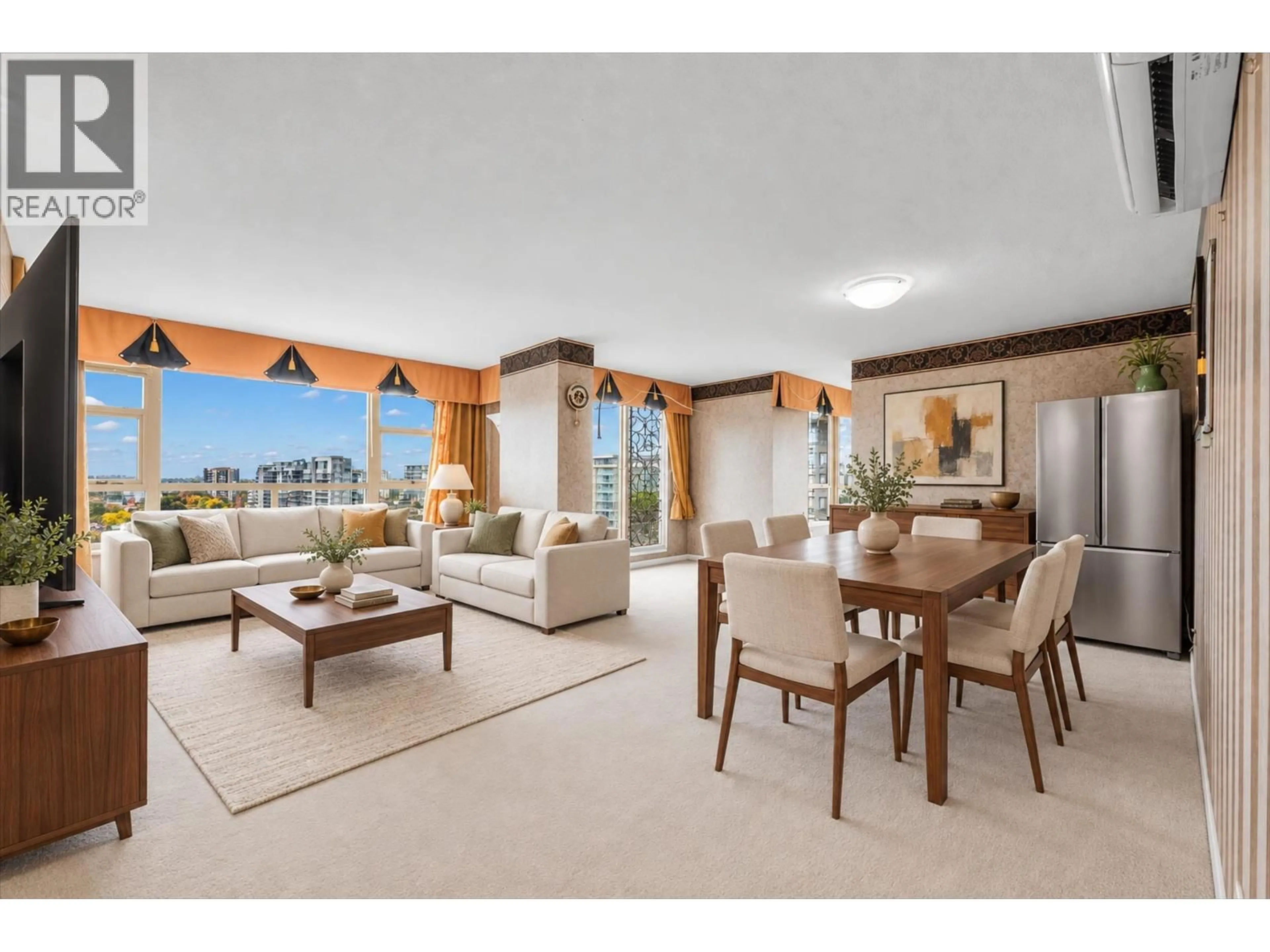 Living room with furniture, unknown for 1601 - 8238 SABA ROAD, Richmond British Columbia V6Y4C7