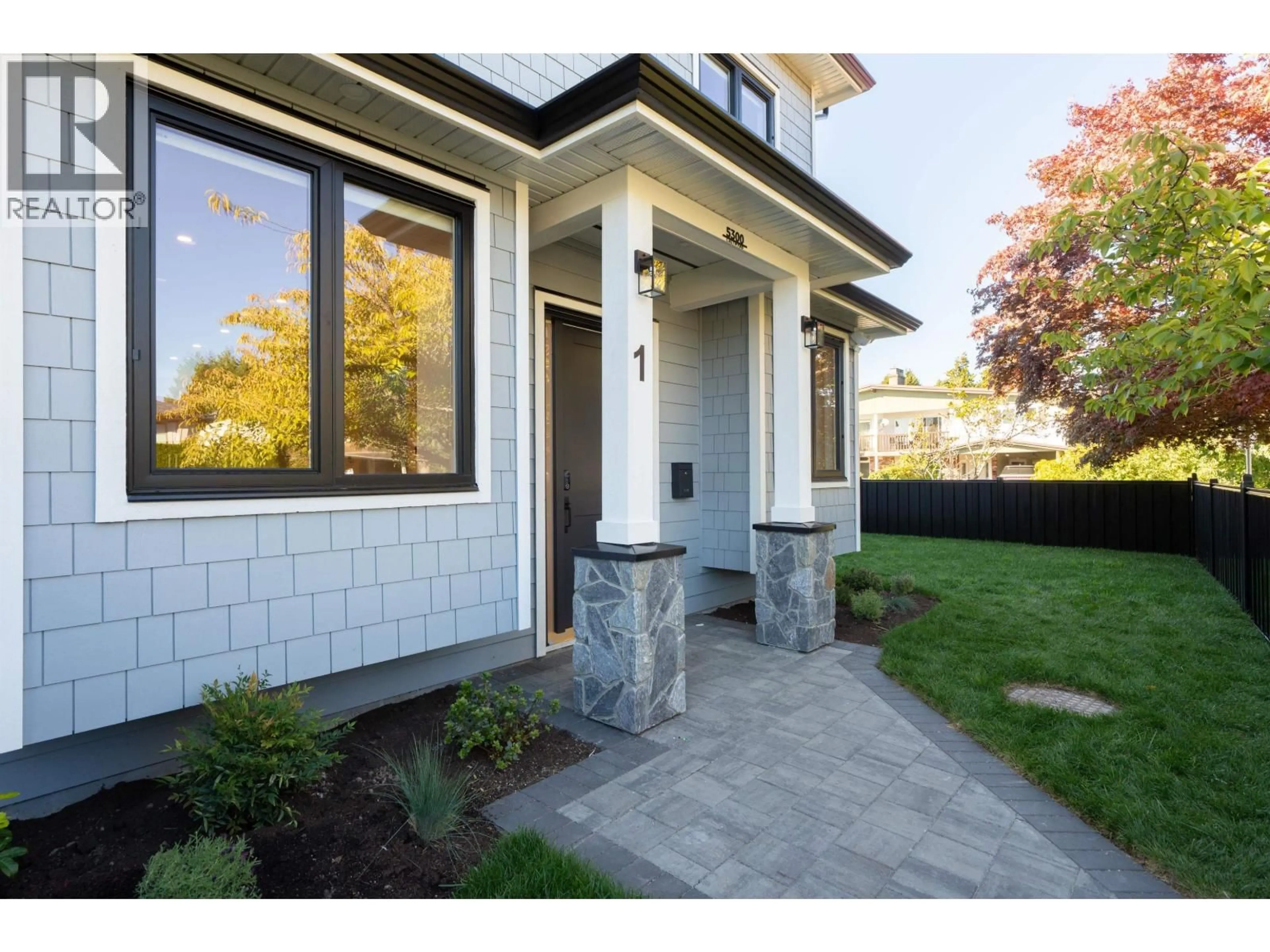 Home with brick exterior material, street for 1 - 5300 CHETWYND AVENUE, Richmond British Columbia V7C4L2