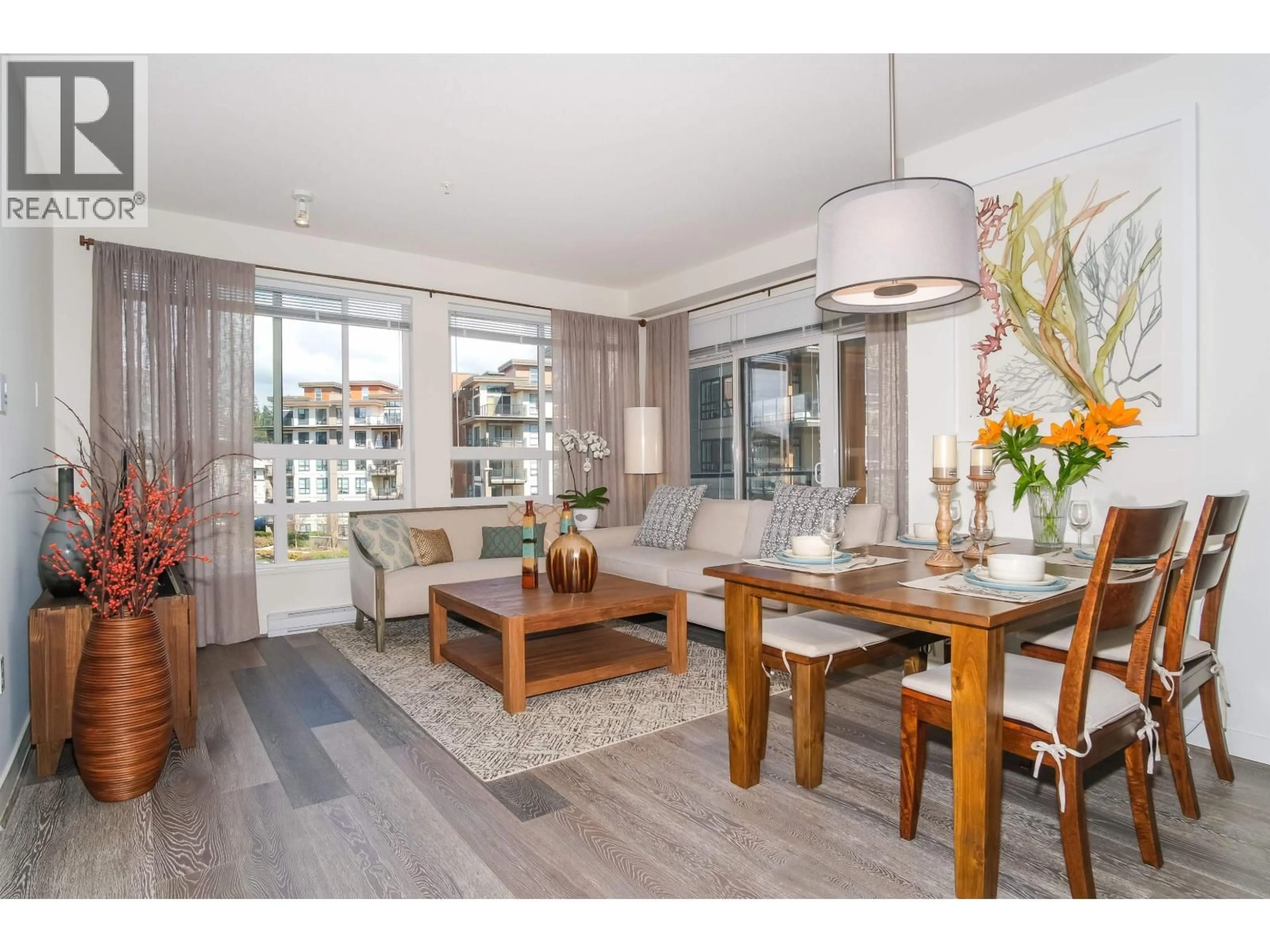 Dining room, wood/laminate floor for 503 - 3462 ROSS DRIVE, Vancouver British Columbia V6S0H6
