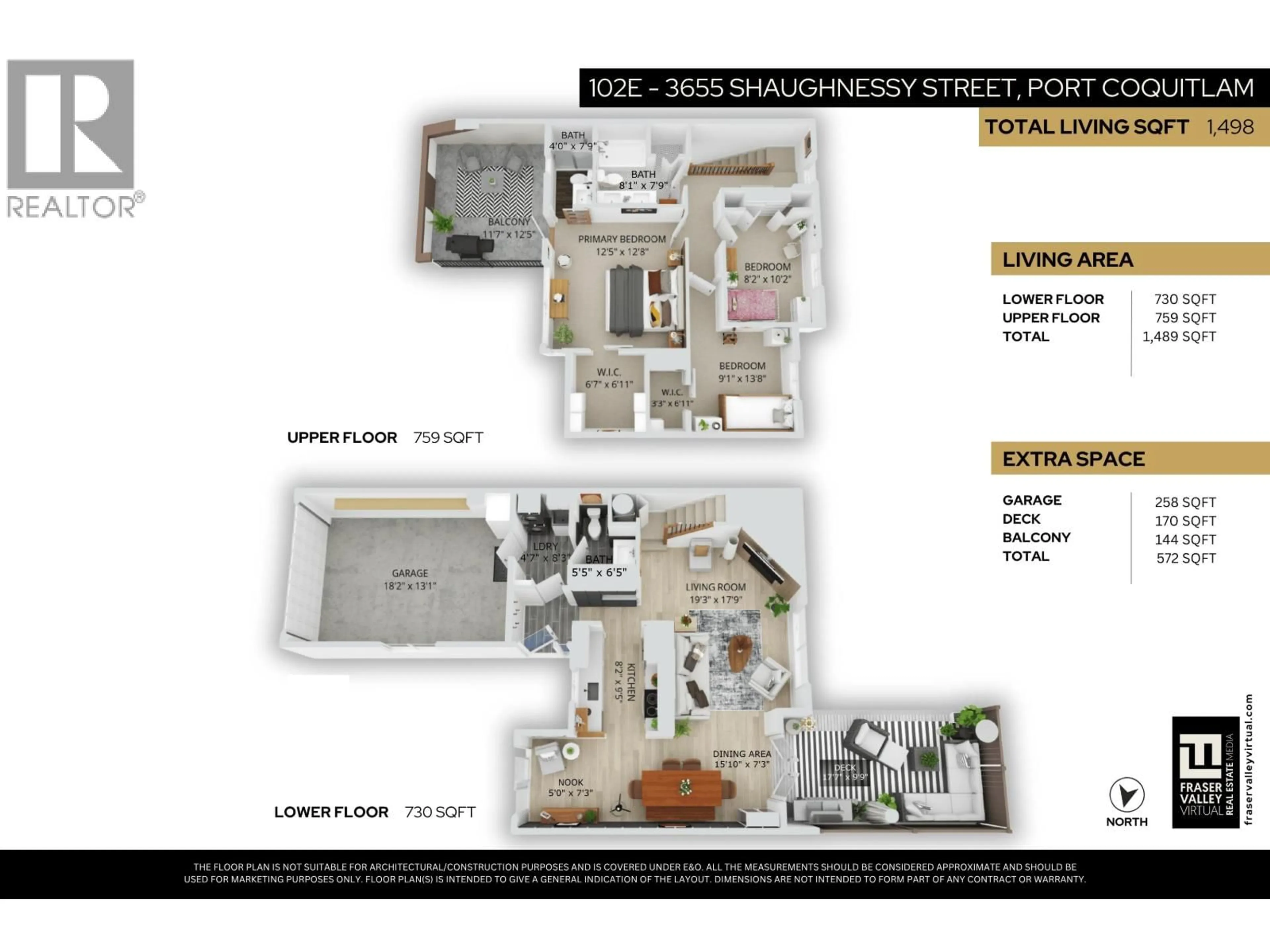 Floor plan for 102E - 3655 SHAUGHNESSY STREET, Port Coquitlam British Columbia V3B6C8
