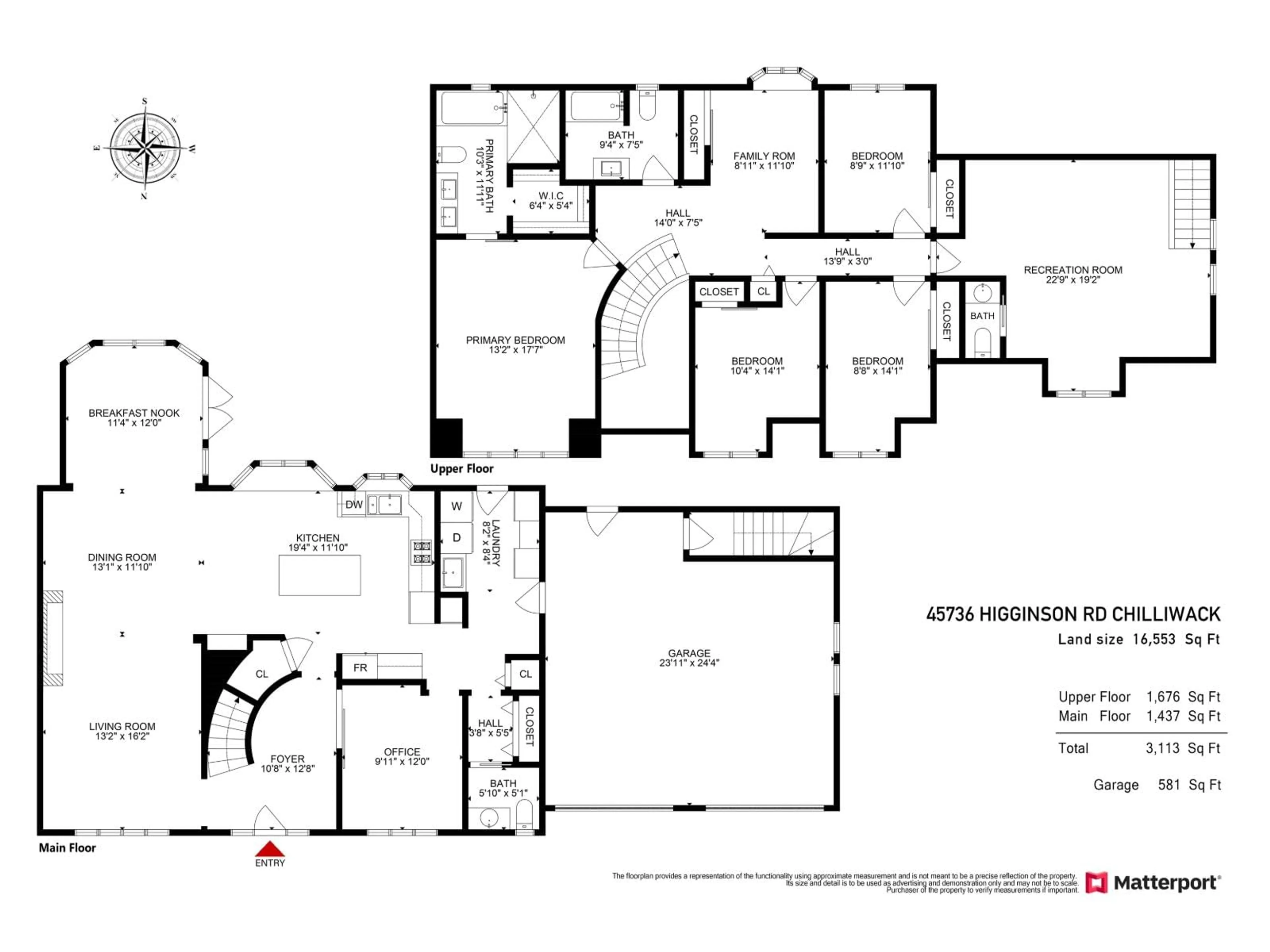 Floor plan for 45736 HIGGINSON ROAD, Chilliwack British Columbia V2R1C9