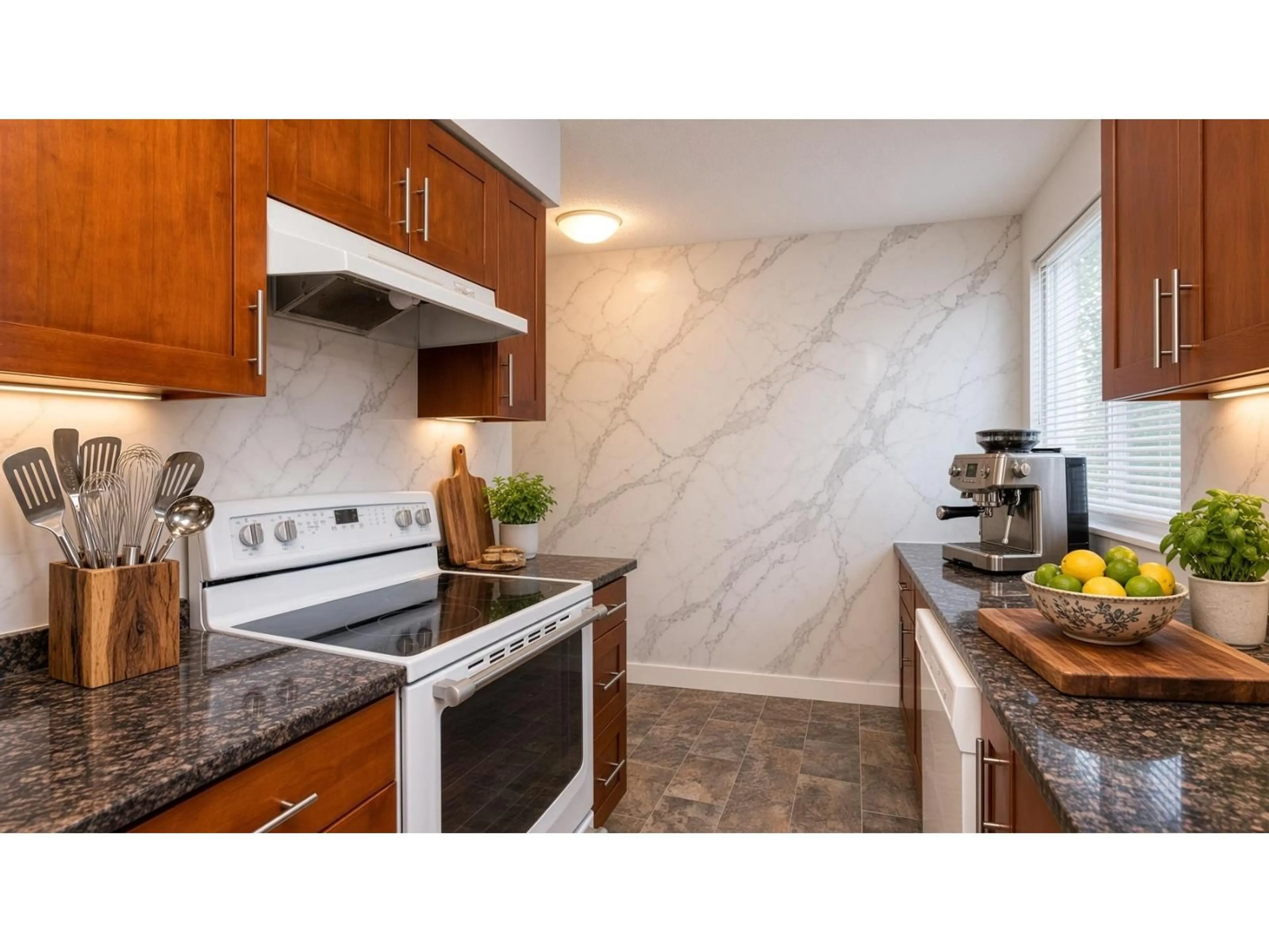 Standard kitchen, ceramic/tile floor for 74 - 45185 WOLFE ROAD, Chilliwack British Columbia V2P1V5