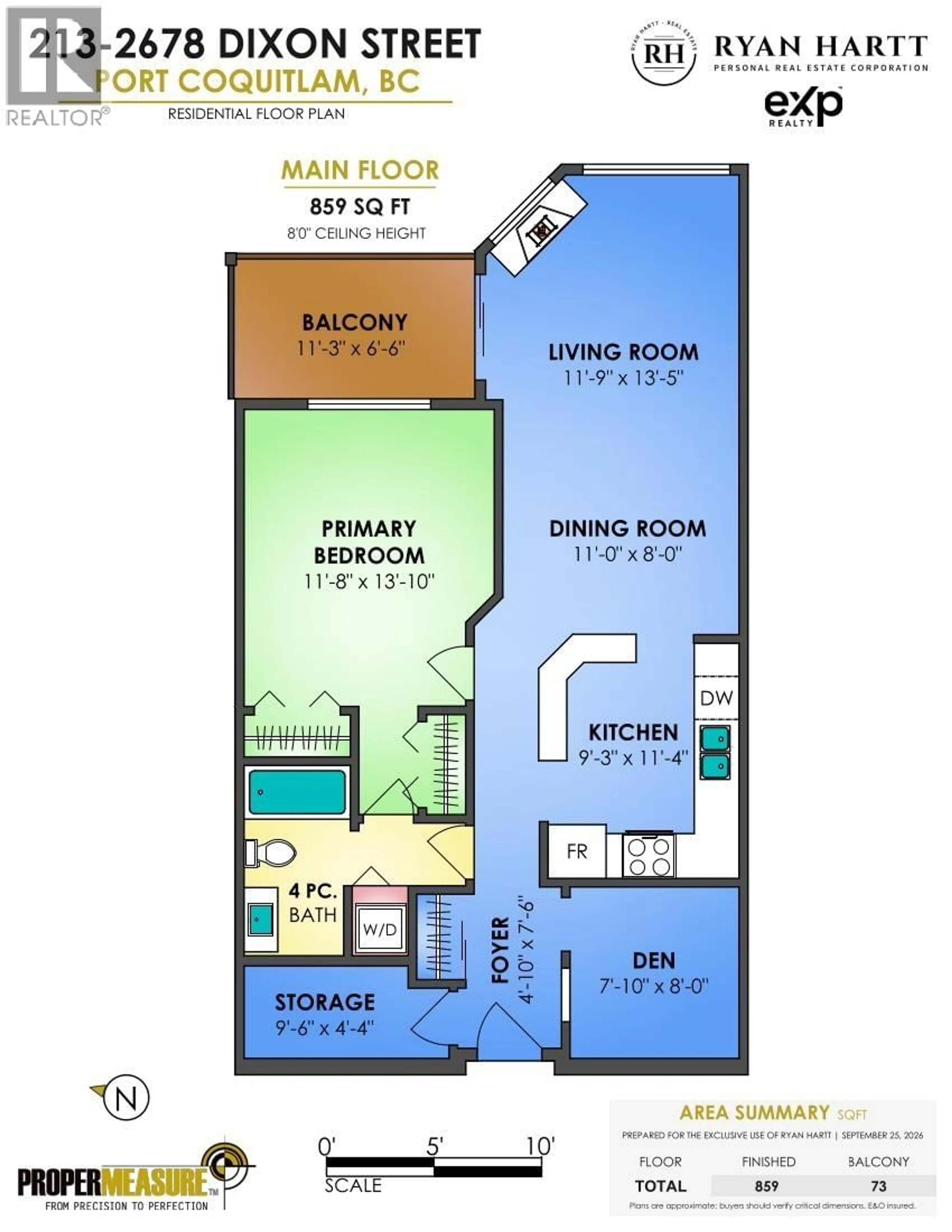 Floor plan for 213 - 2678 DIXON STREET, Port Coquitlam British Columbia V3C6L7