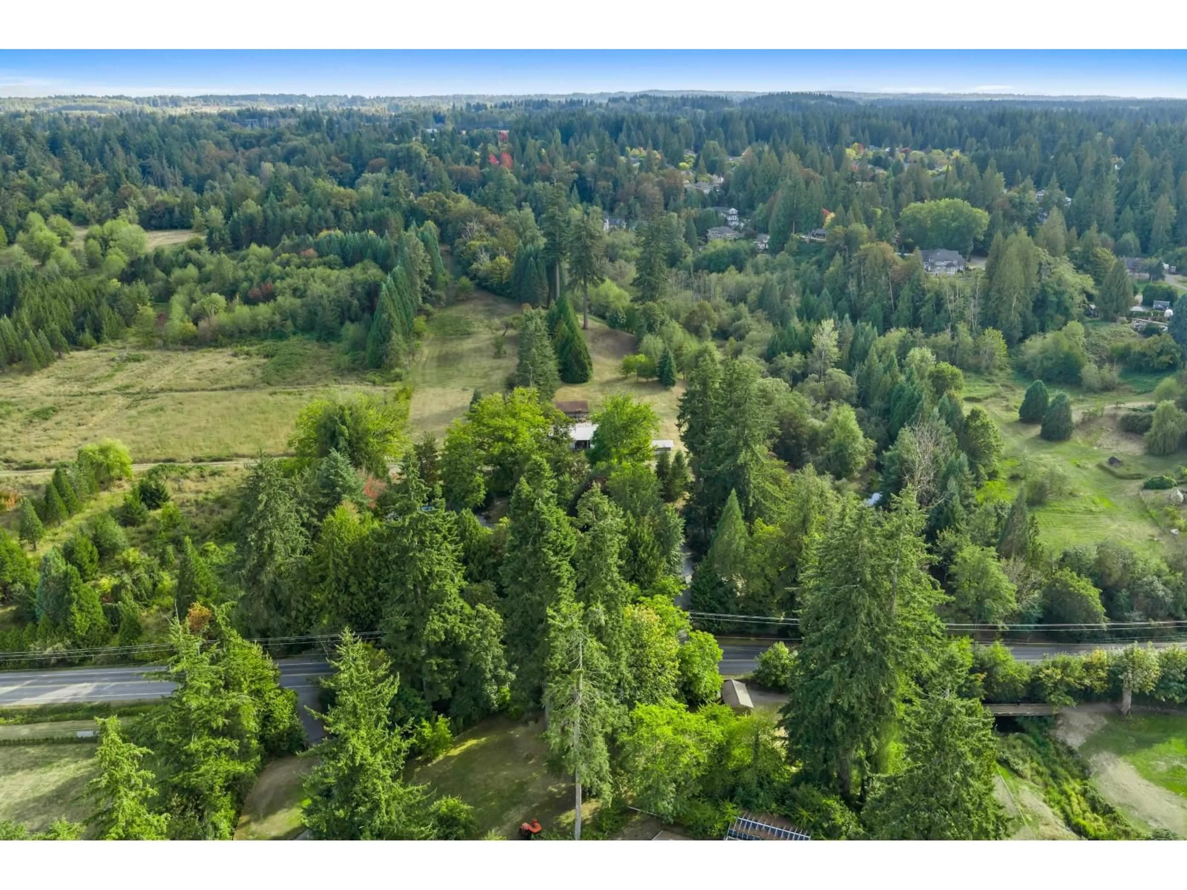 A pic from outside/outdoor area/front of a property/back of a property/a pic from drone, forest/trees view for 21180 48 AVENUE, Langley British Columbia V3A3M2