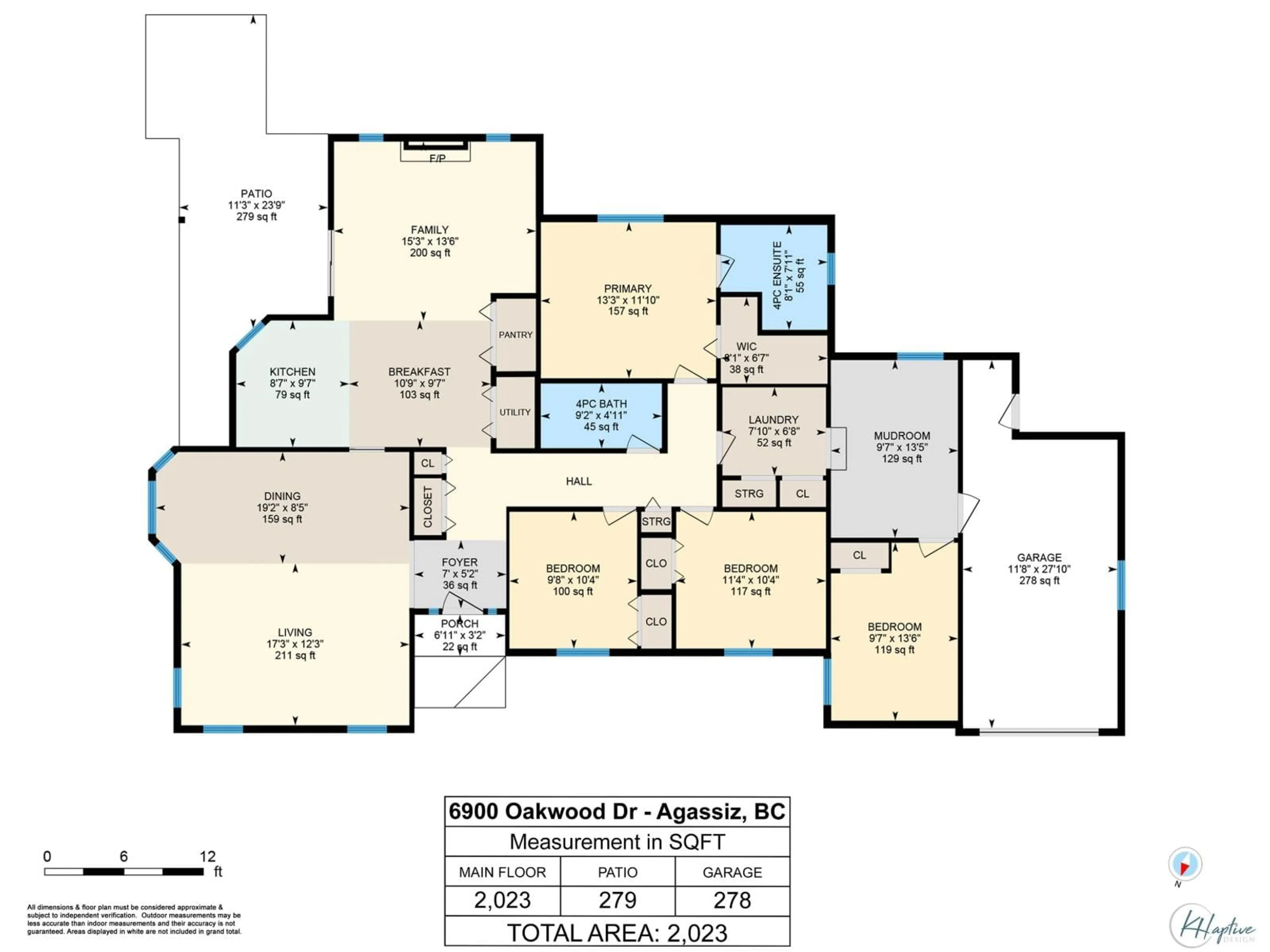 Floor plan for 6900 OAKWOOD DRIVE, Agassiz British Columbia V0M1A3
