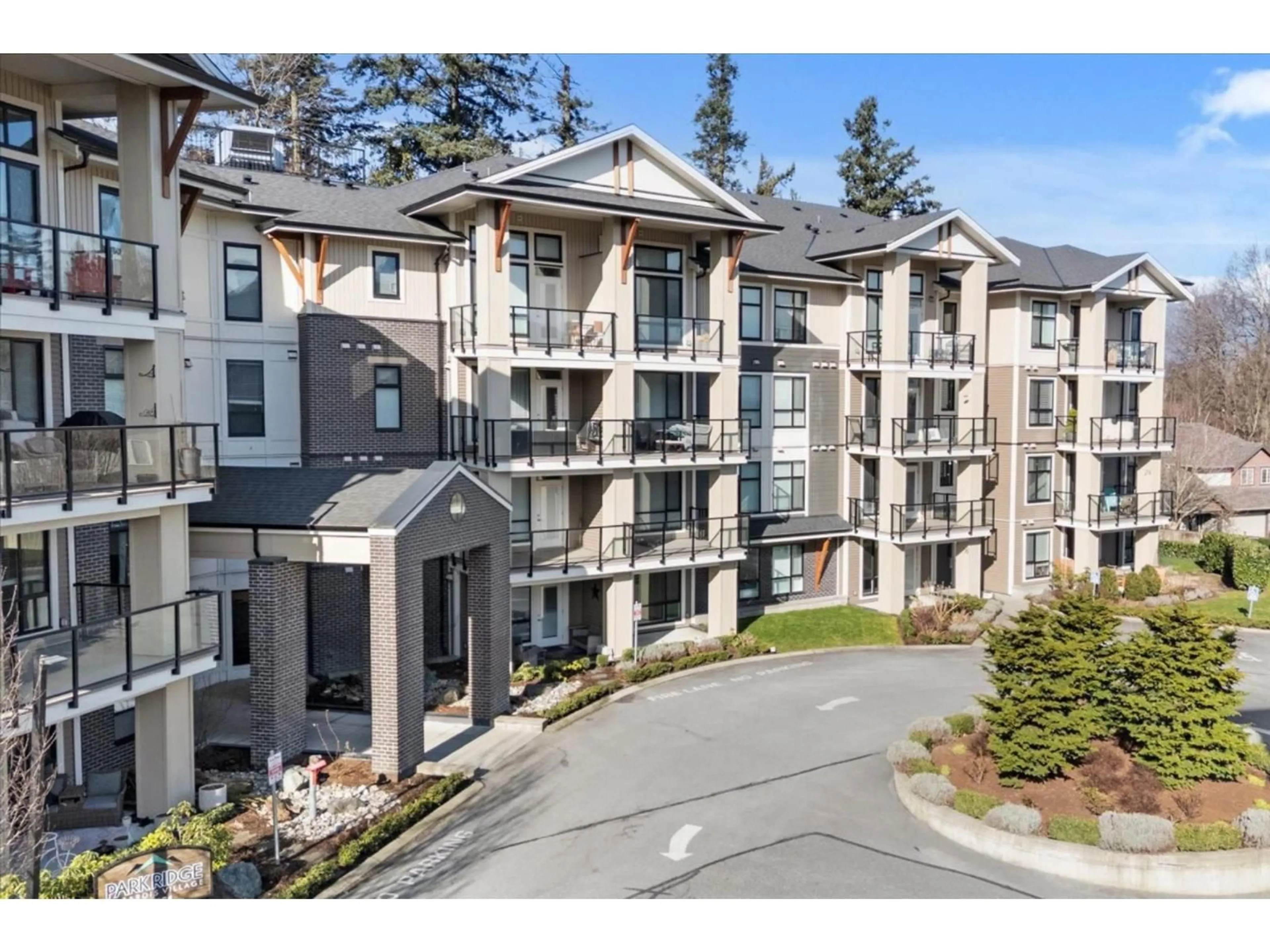A pic from outside/outdoor area/front of a property/back of a property/a pic from drone, mountain view for 102 - 45761 STEVENSON ROAD, Chilliwack British Columbia V2R0Y7