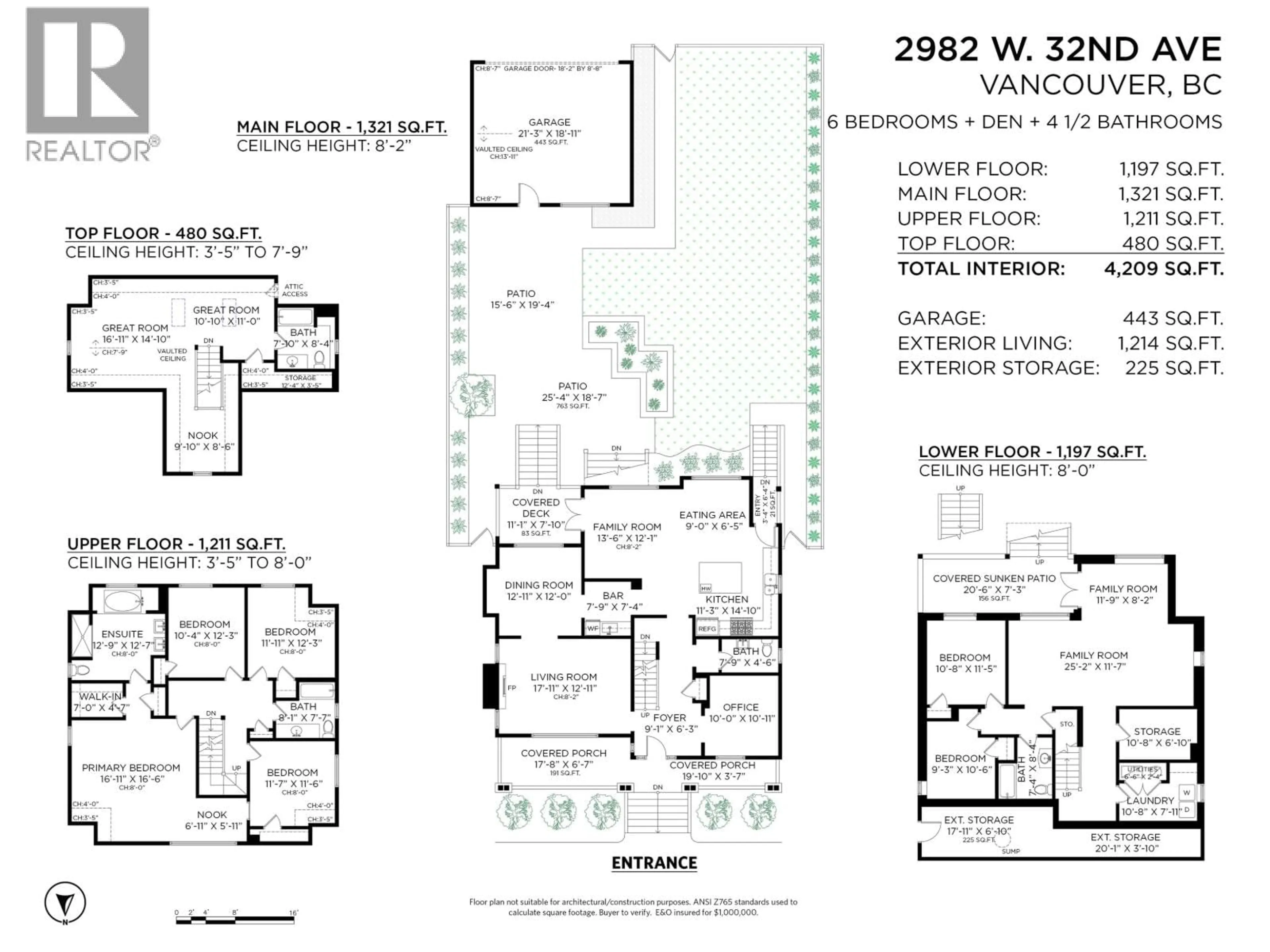 Floor plan for 2982 32ND AVENUE, Vancouver British Columbia V6L2B7