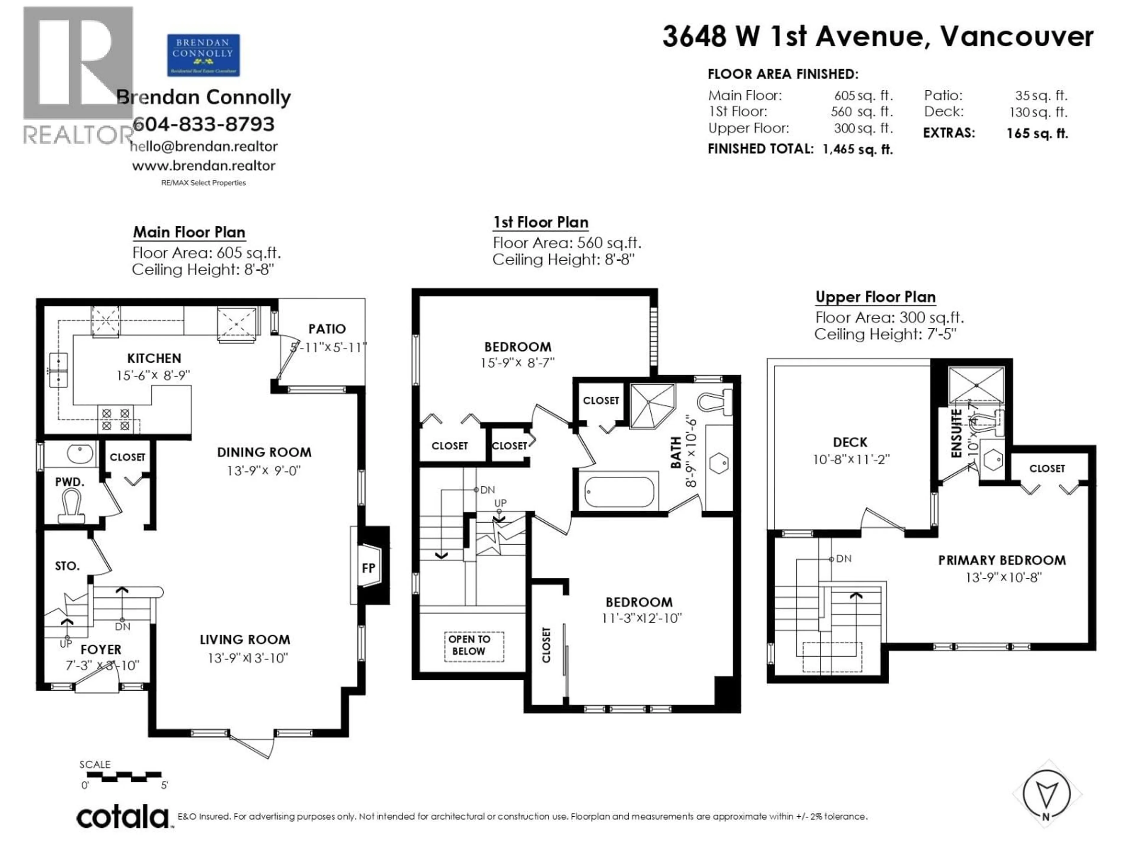 Floor plan for 3648 1ST AVENUE, Vancouver British Columbia V6R1H2