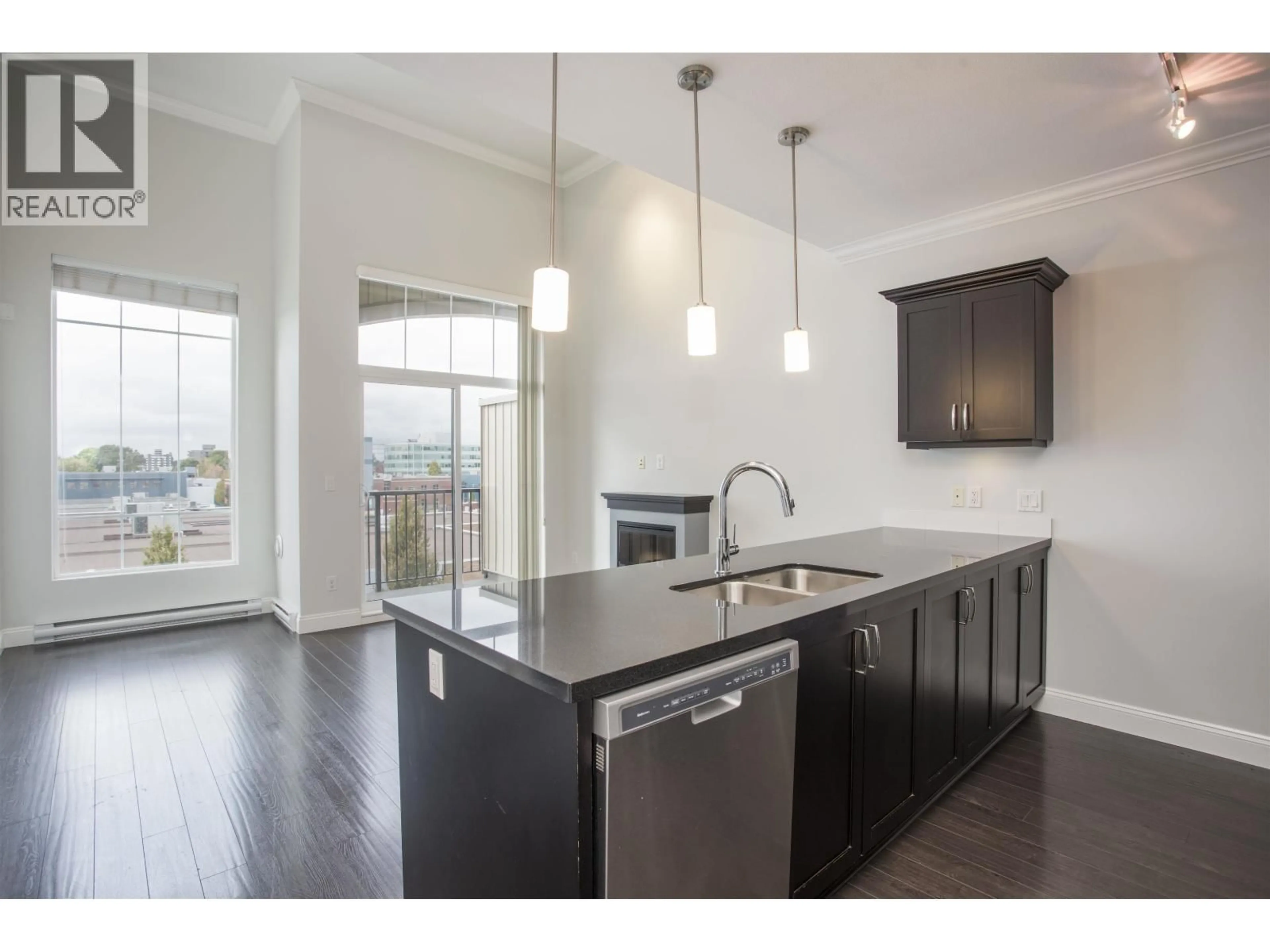Open concept kitchen, wood/laminate floor for 415 - 11882 226 STREET, Maple Ridge British Columbia V2X9C7