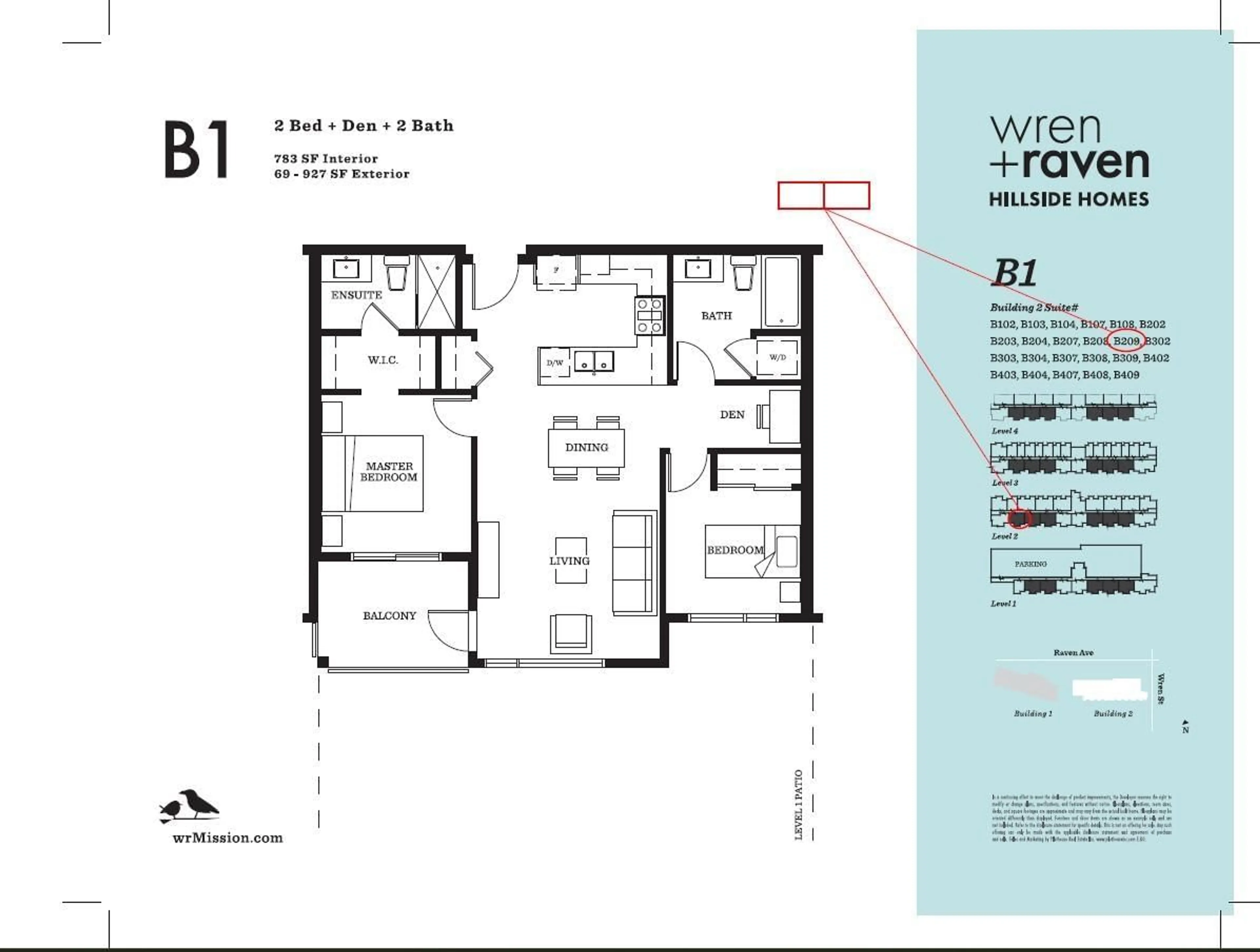 Floor plan for 209 - 31940 RAVEN AVENUE, Mission British Columbia V2V0L1