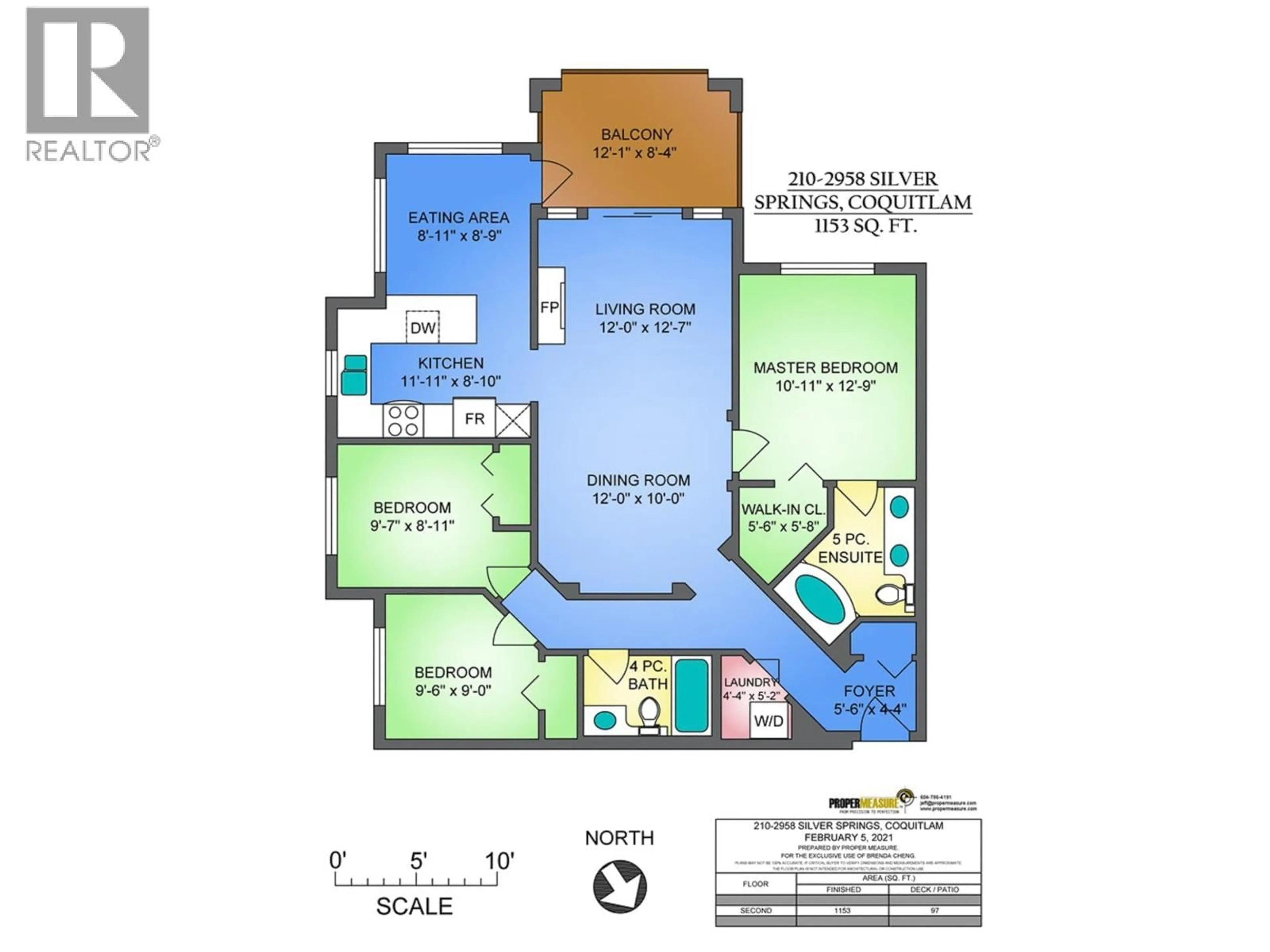 Floor plan for 210 - 2958 SILVER SPRINGS BOULEVARD, Coquitlam British Columbia V3E3R9