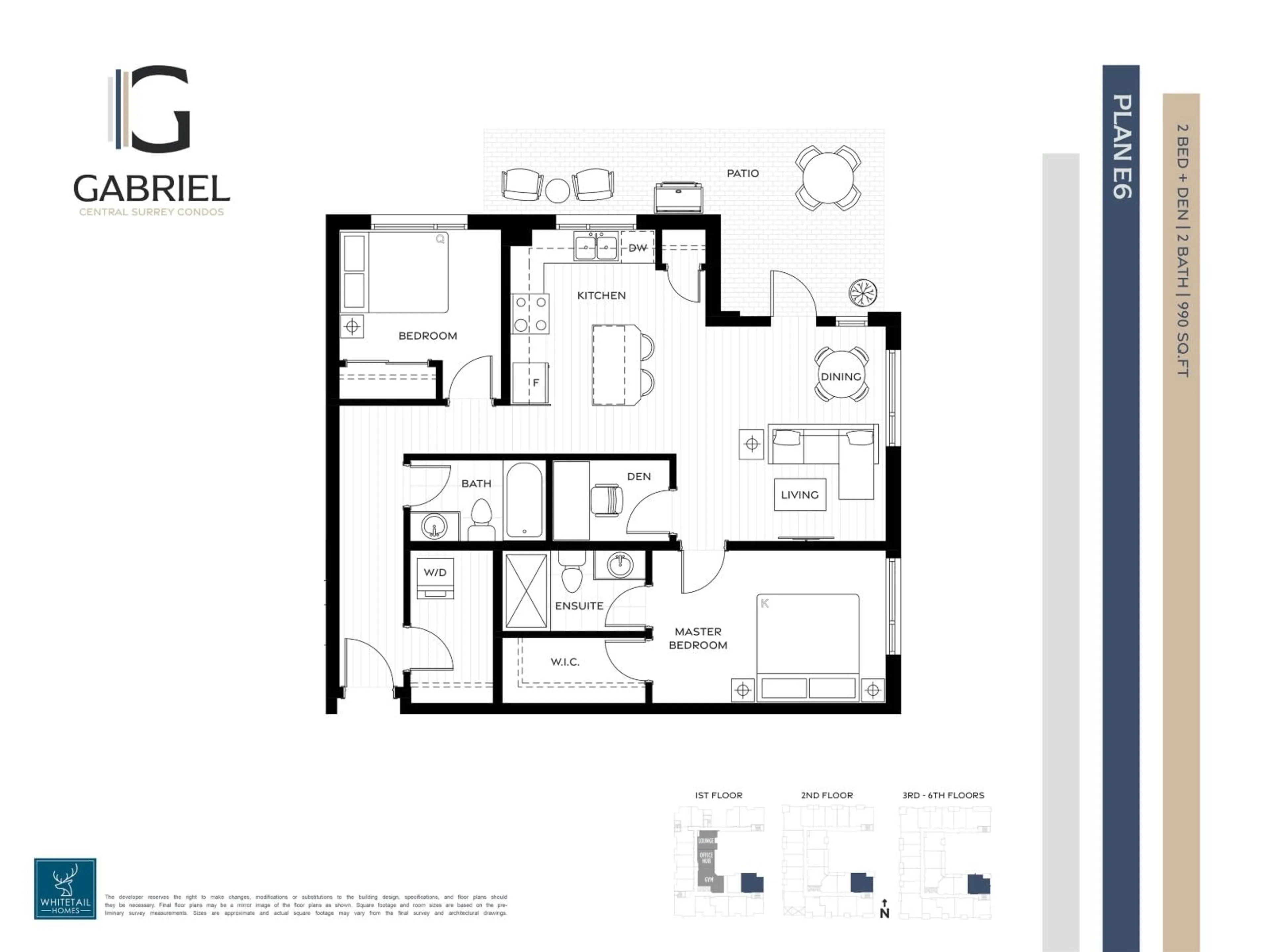Floor plan for 103 - 13455 94A AVENUE, Surrey British Columbia V3V0H3