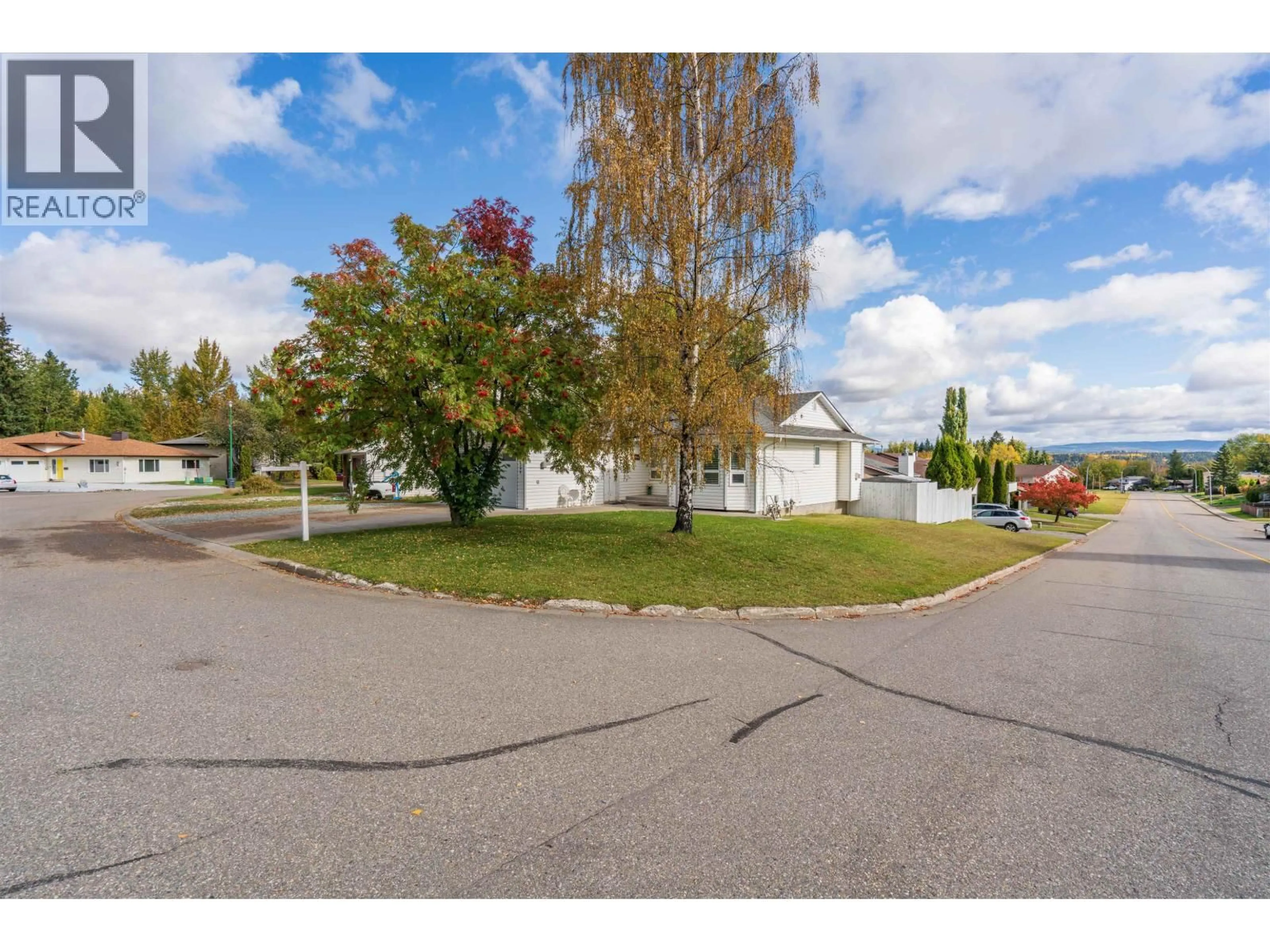 A pic from outside/outdoor area/front of a property/back of a property/a pic from drone, street for 8299 ST. JOHN CRESCENT, Prince George British Columbia V2N4H6