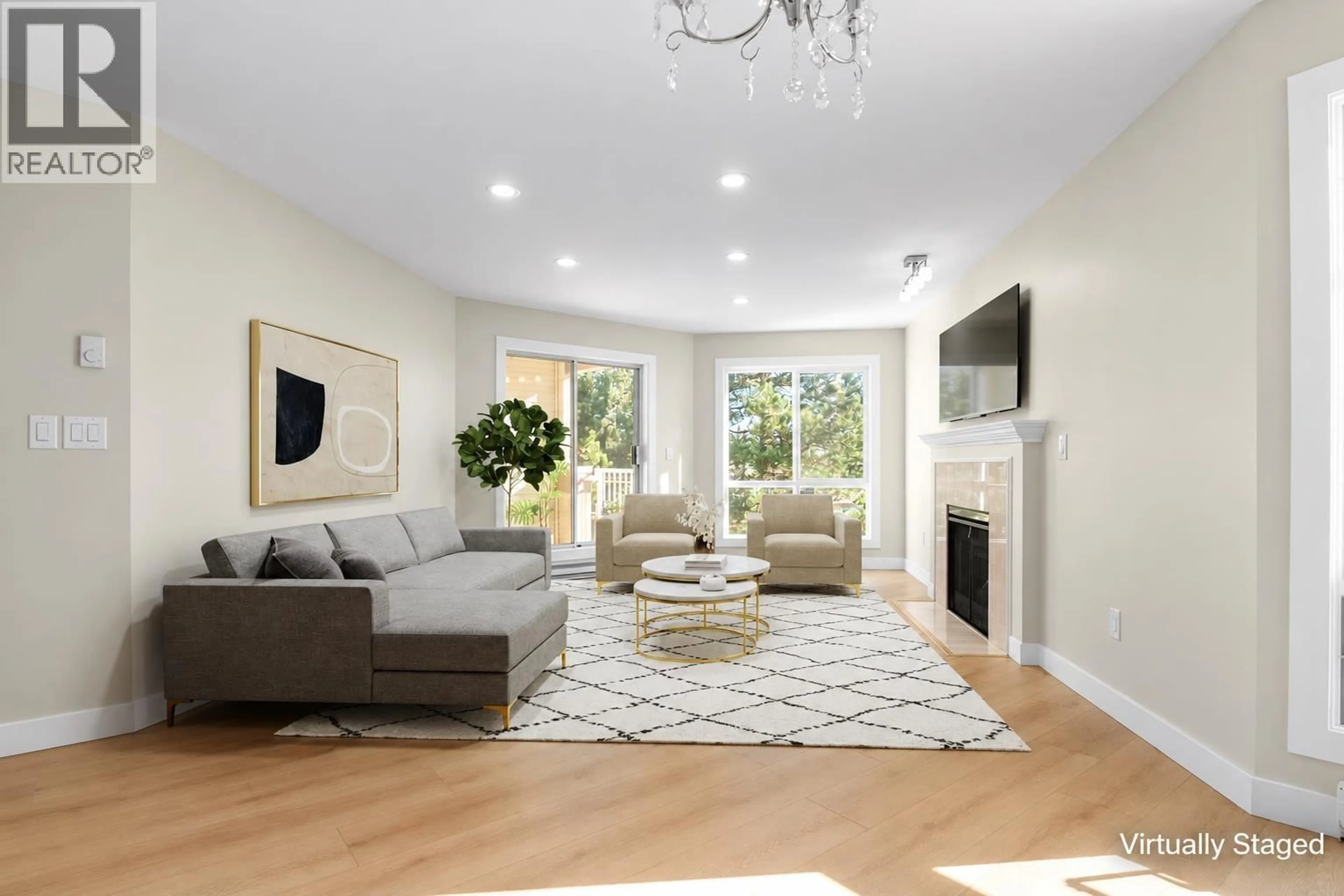 Living room with furniture, unknown for 321 - 7453 MOFFATT ROAD, Richmond British Columbia V6Y3W1