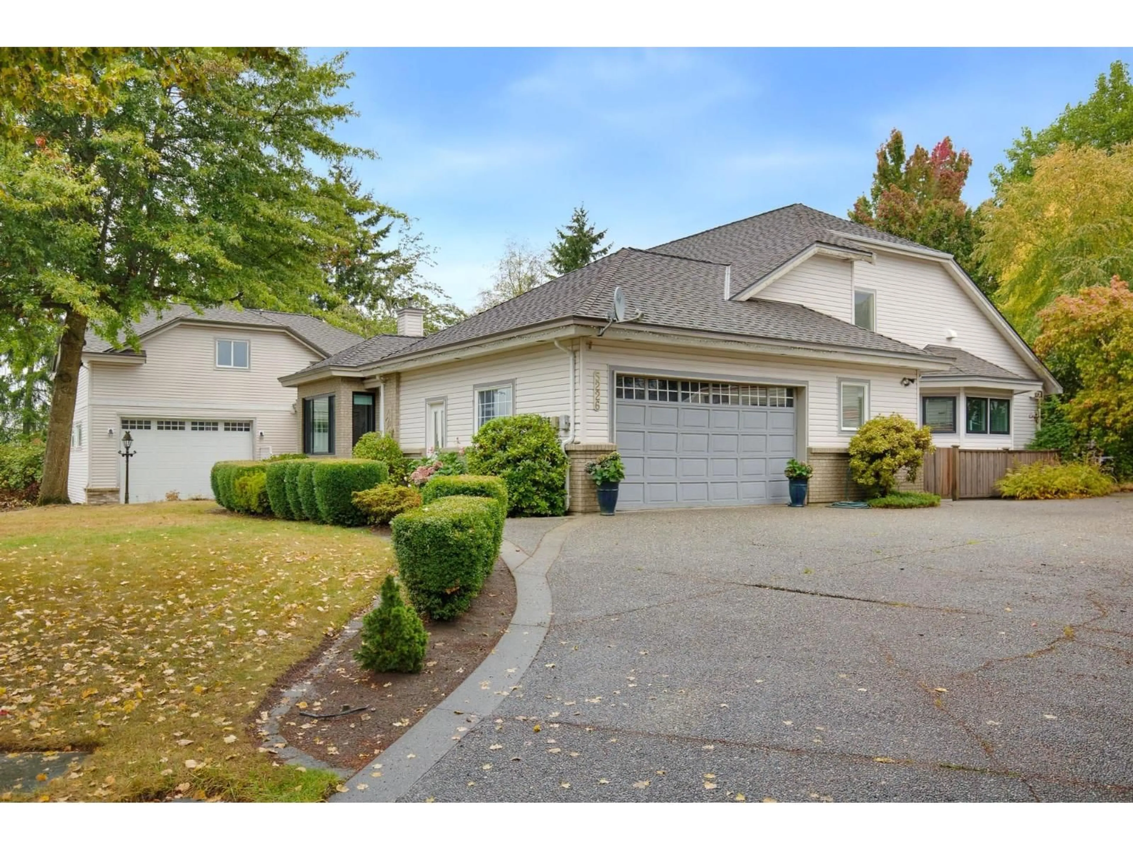 Home with vinyl exterior material, street for 5226 222 STREET, Langley British Columbia V2Y1L5