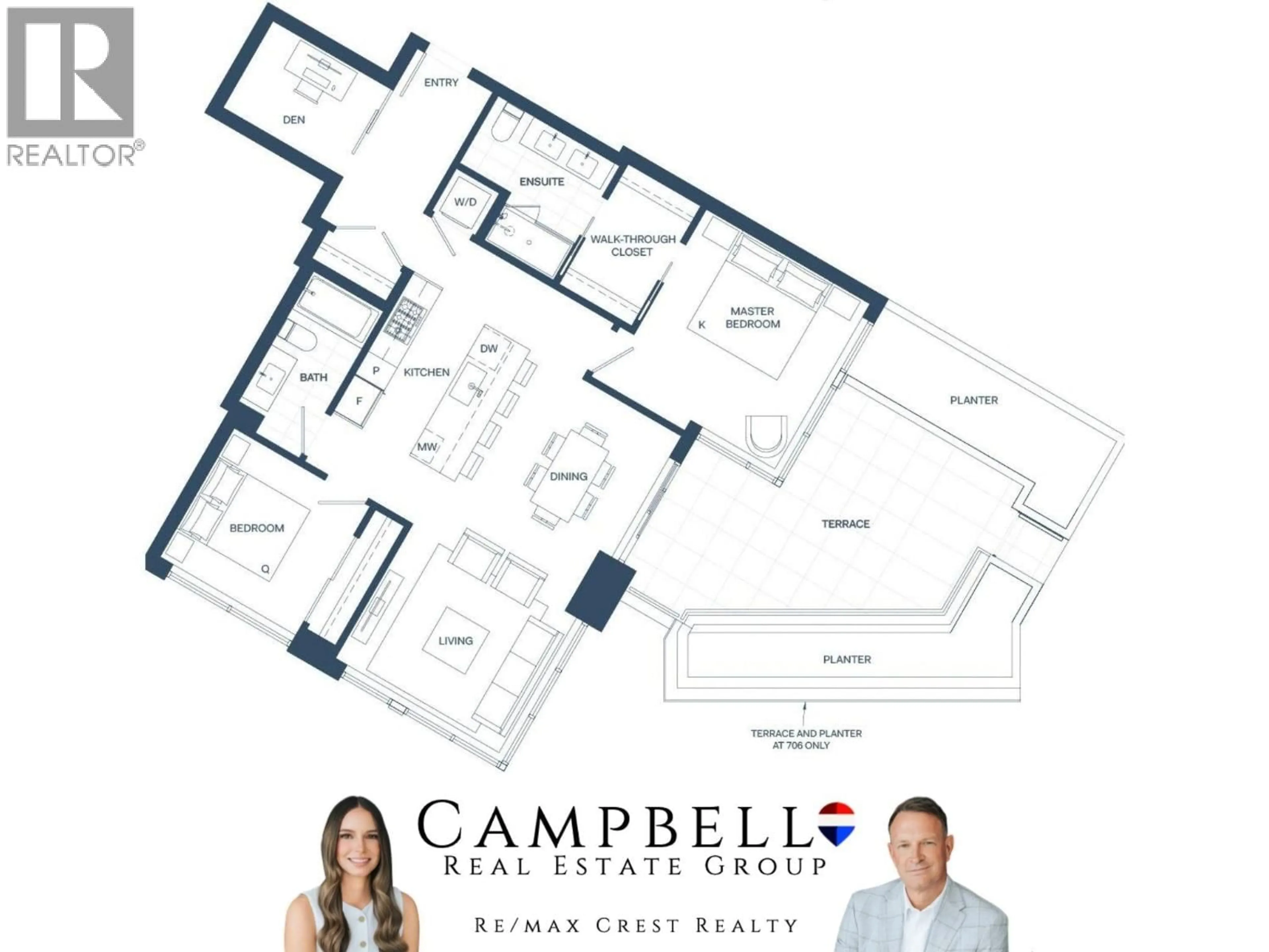 Floor plan for 706 - 1500 FERN STREET, North Vancouver British Columbia V7J0E6