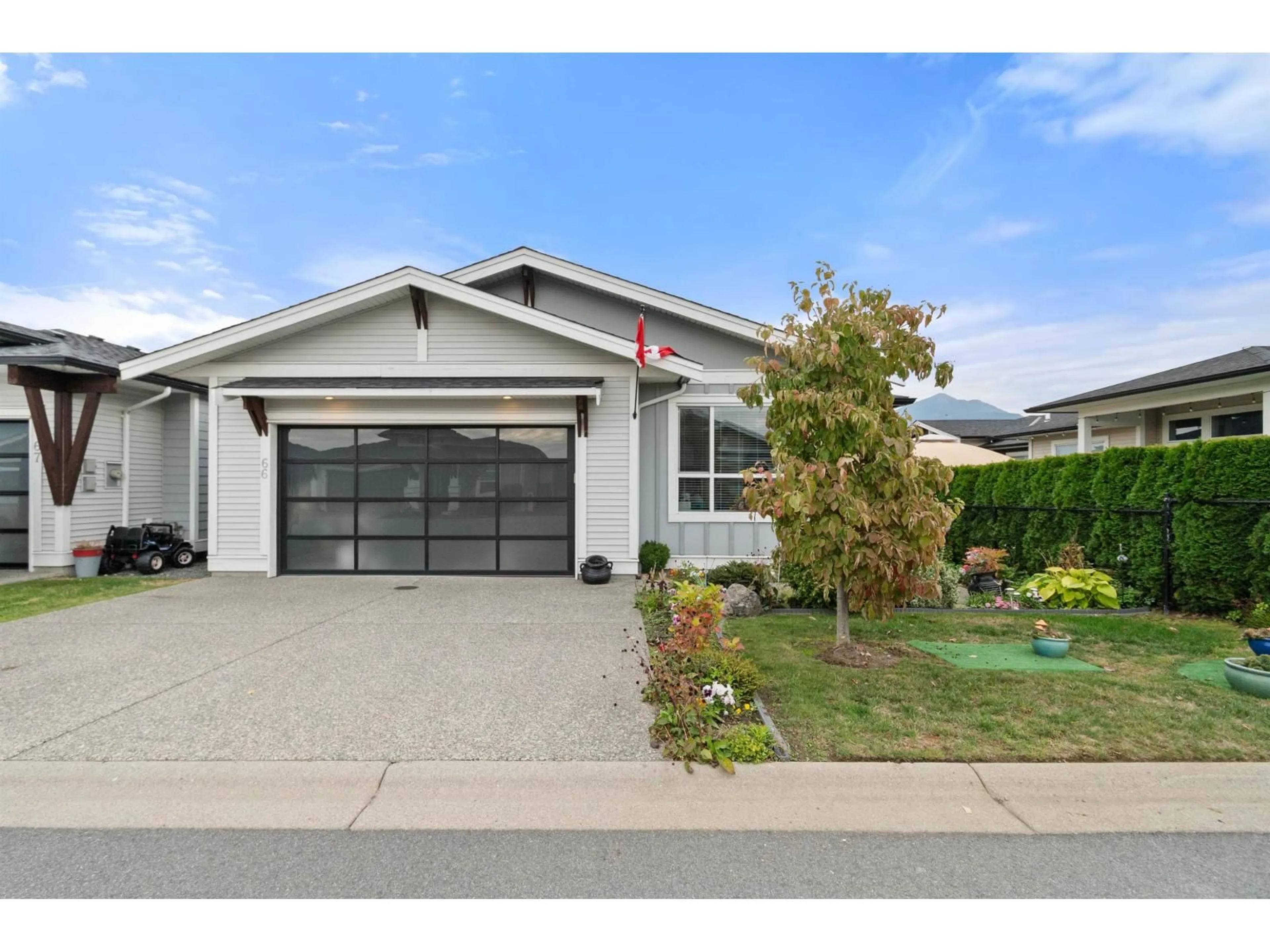 Home with vinyl exterior material, street for 66 - 46213 HAKWELES ROAD, Chilliwack British Columbia V4Z0C6