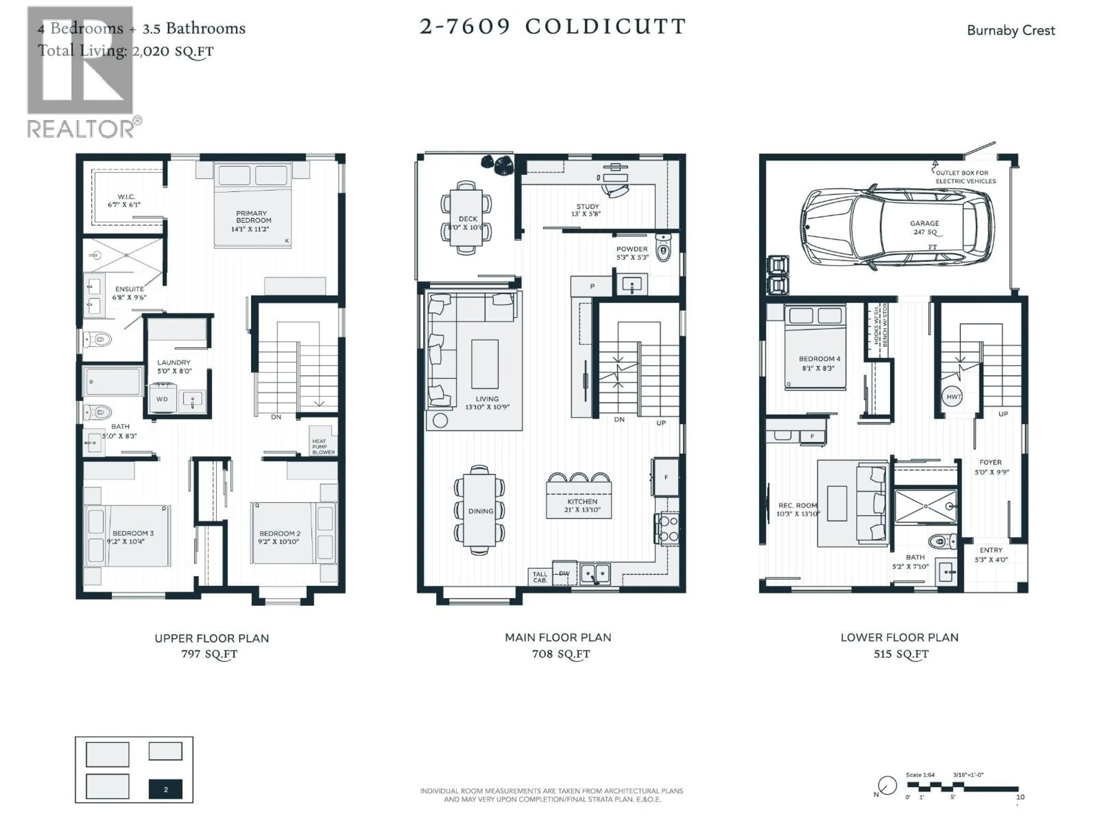 Floor plan for 2 - 7609 COLDICUTT STREET, Burnaby British Columbia V3N3Z5