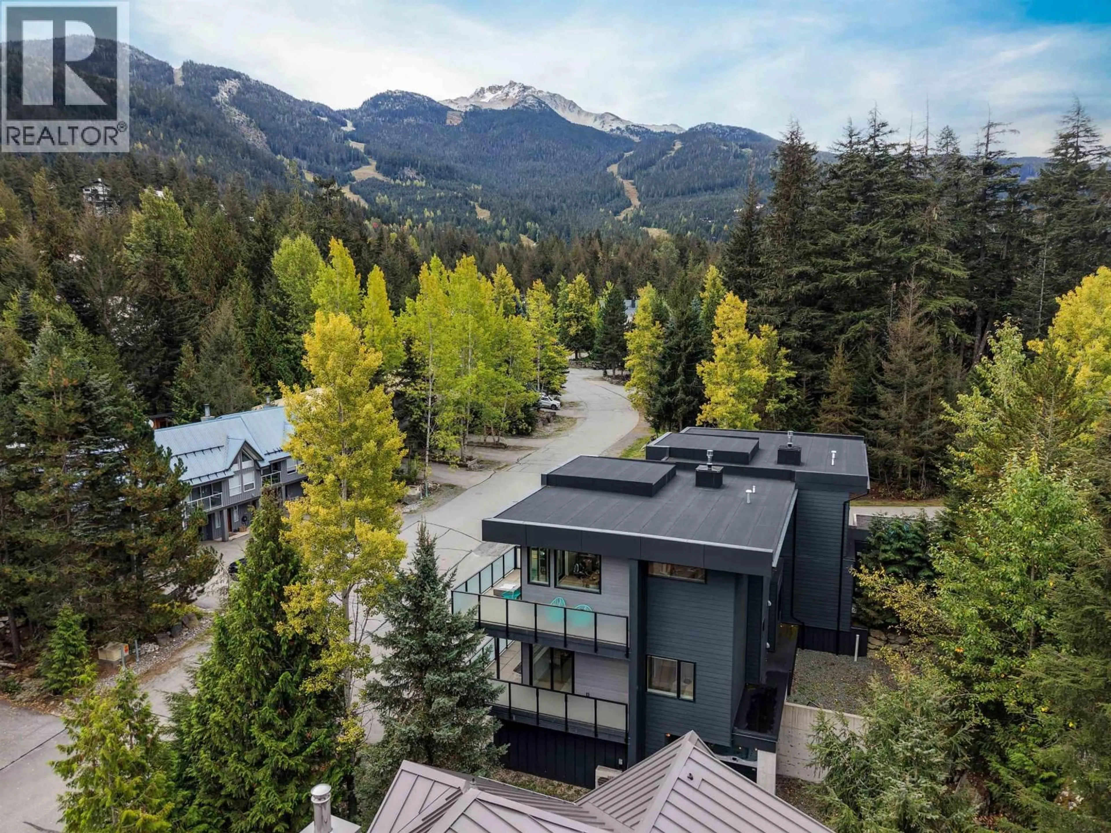 A pic from outside/outdoor area/front of a property/back of a property/a pic from drone, mountain view for 2242 ASPEN DRIVE, Whistler British Columbia V8E0A6