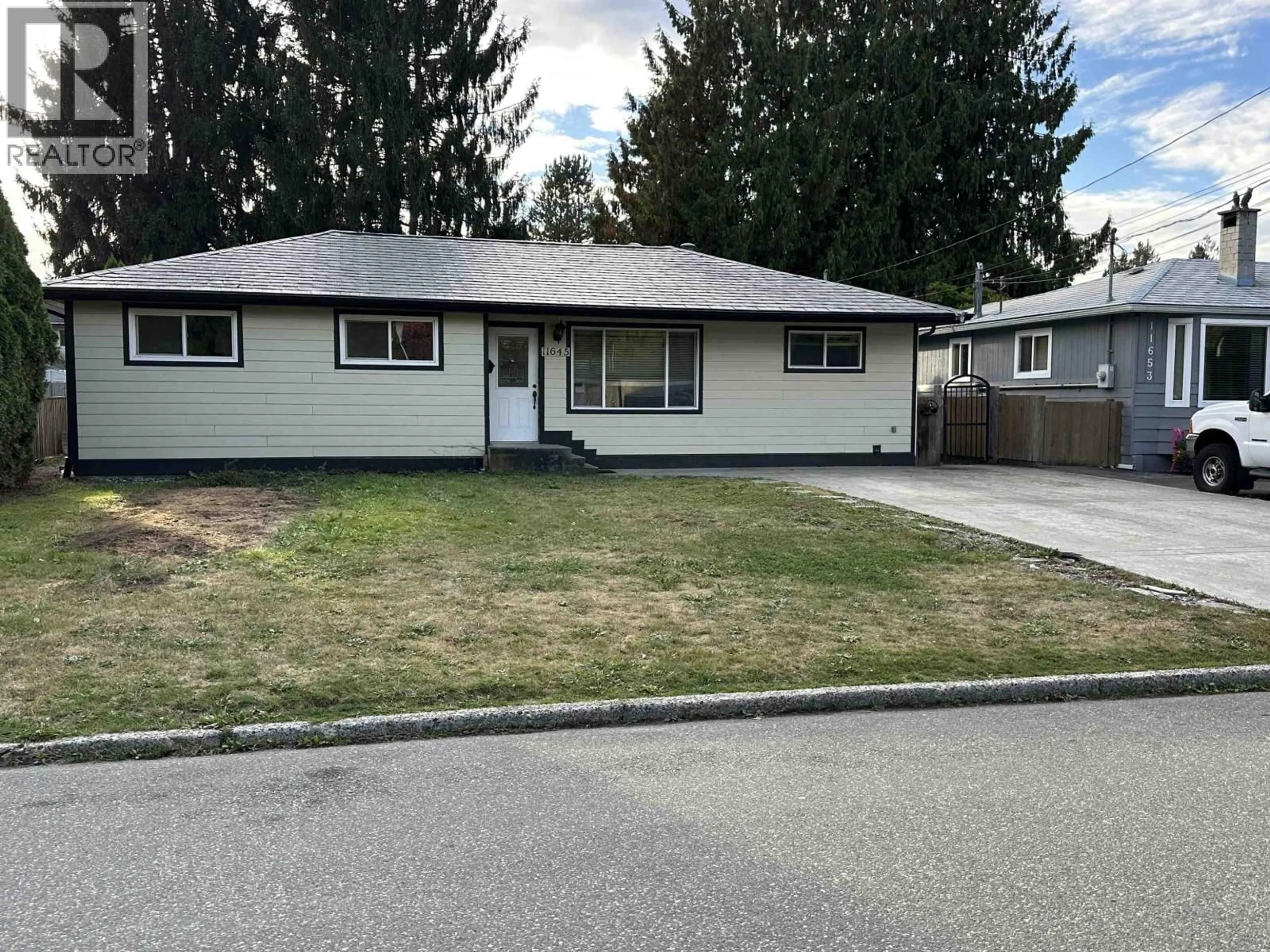 Home with vinyl exterior material, street for 11645 STEEVES STREET, Maple Ridge British Columbia V2X4X5