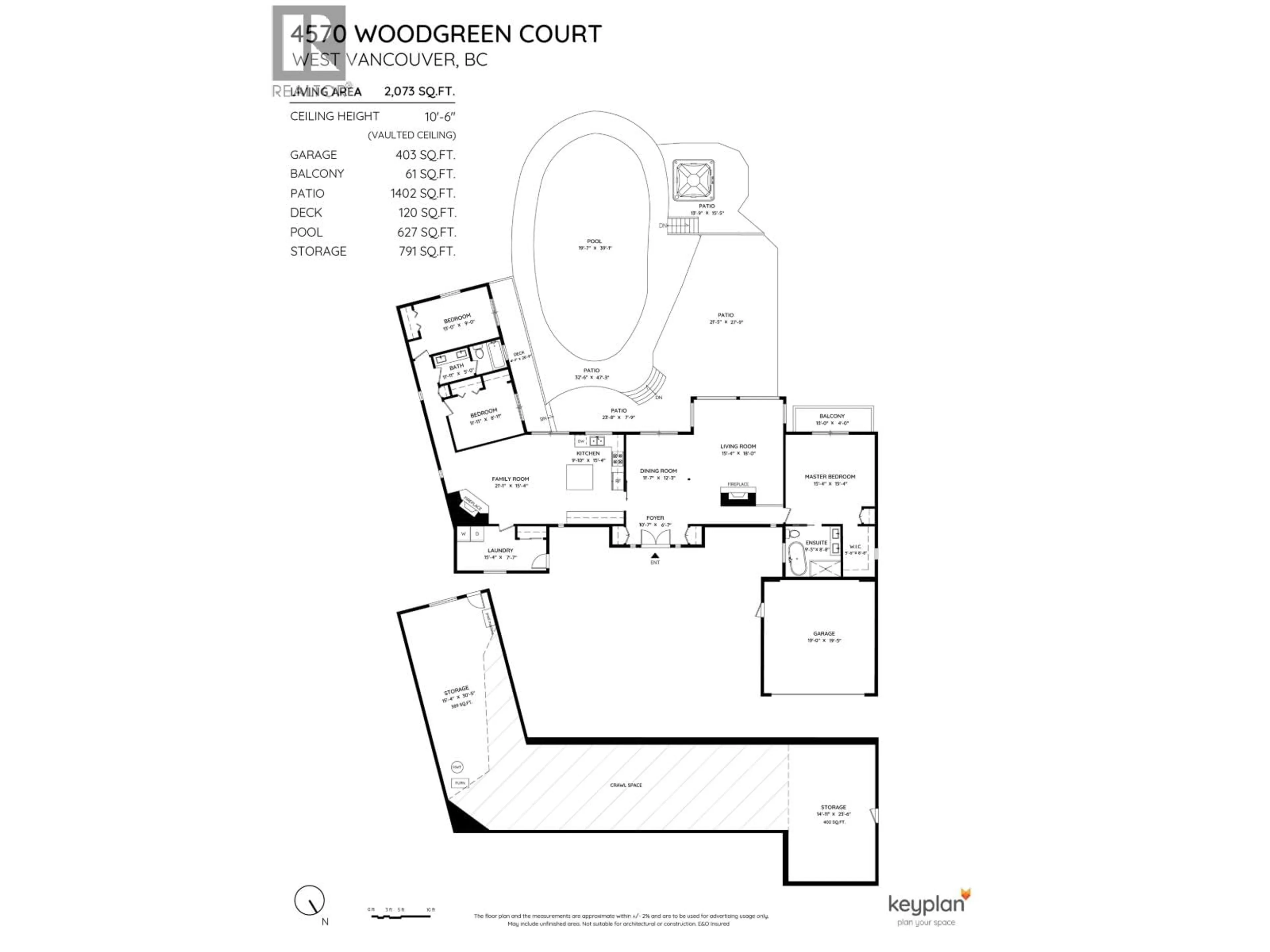 Floor plan for 4570 WOODGREEN COURT, West Vancouver British Columbia V7S2V7