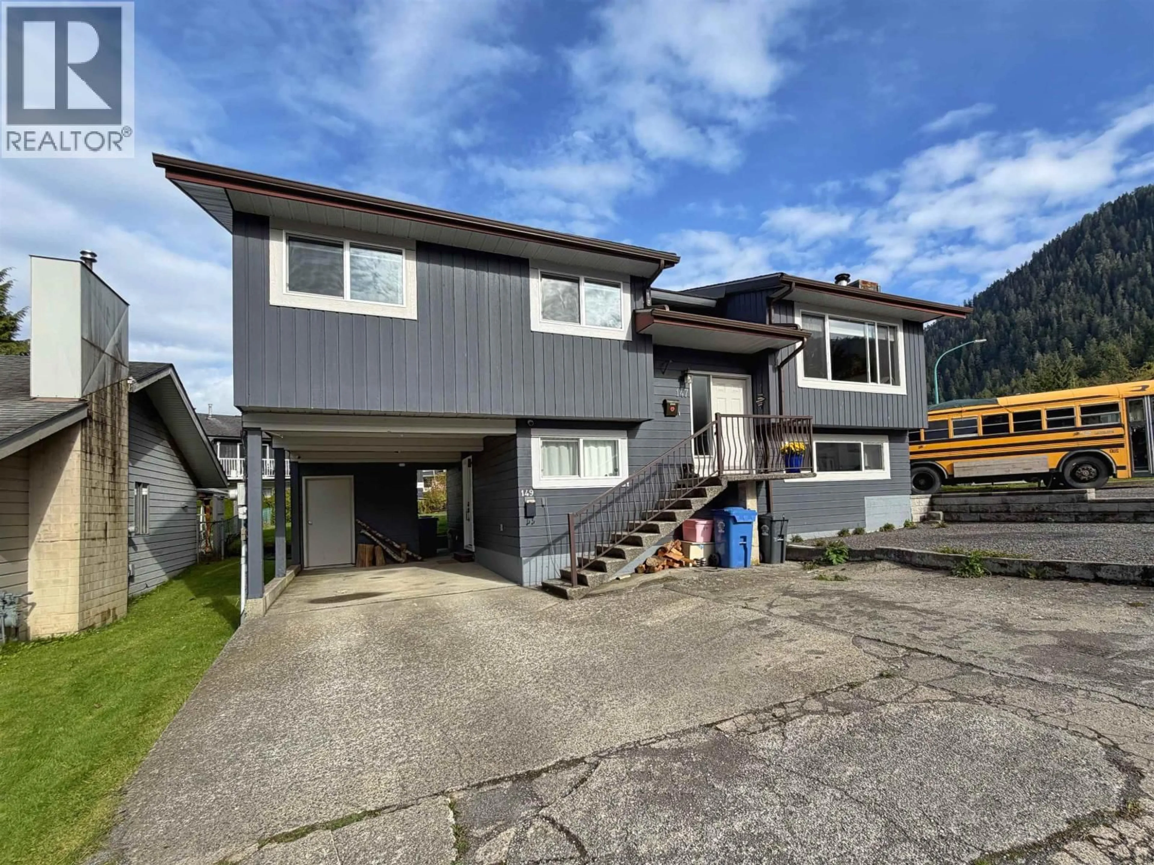 A pic from outside/outdoor area/front of a property/back of a property/a pic from drone, street for 149 GULL CRESCENT, Prince Rupert British Columbia V8J4G4