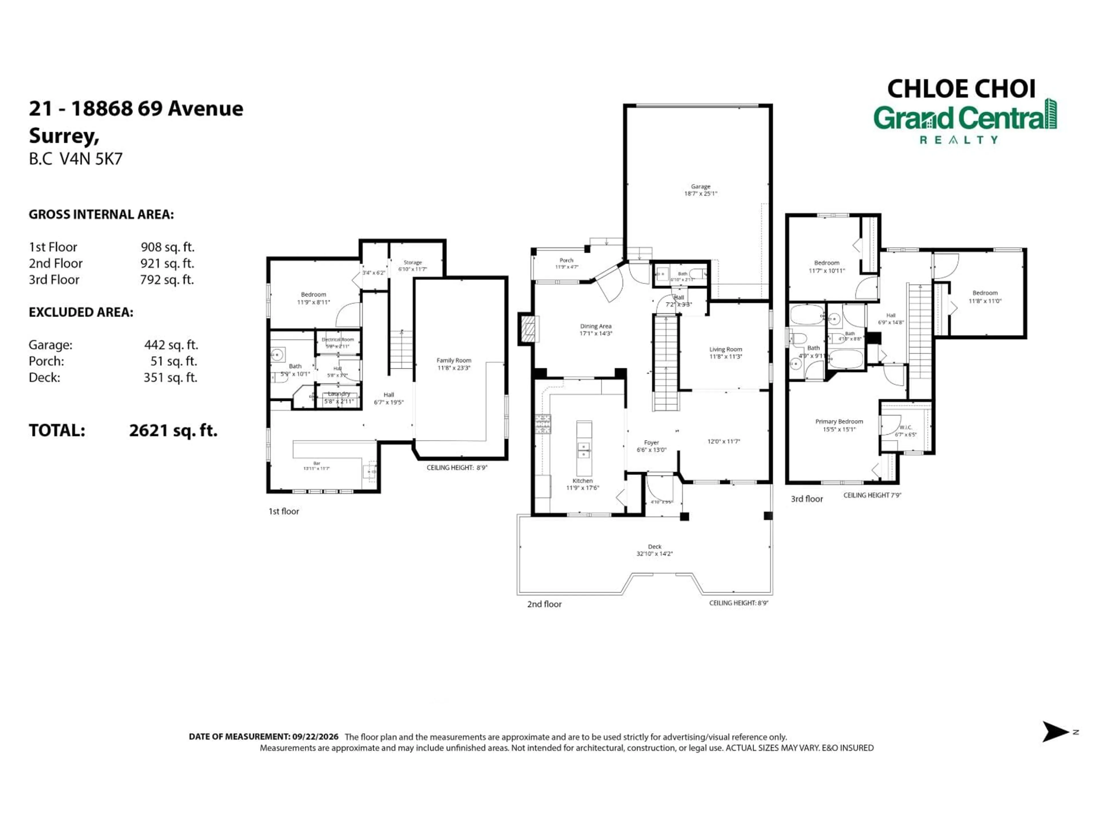 Floor plan for 21 - 18868 69 AVENUE, Surrey British Columbia V4N5K7