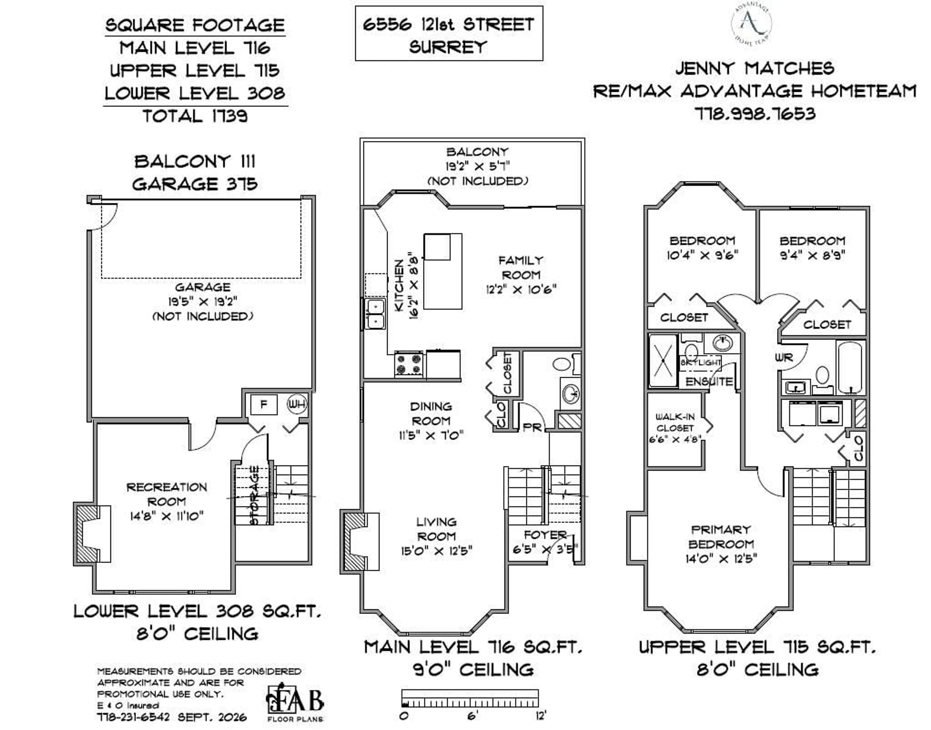 Floor plan for 6556 121 STREET, Surrey British Columbia V3W1C5