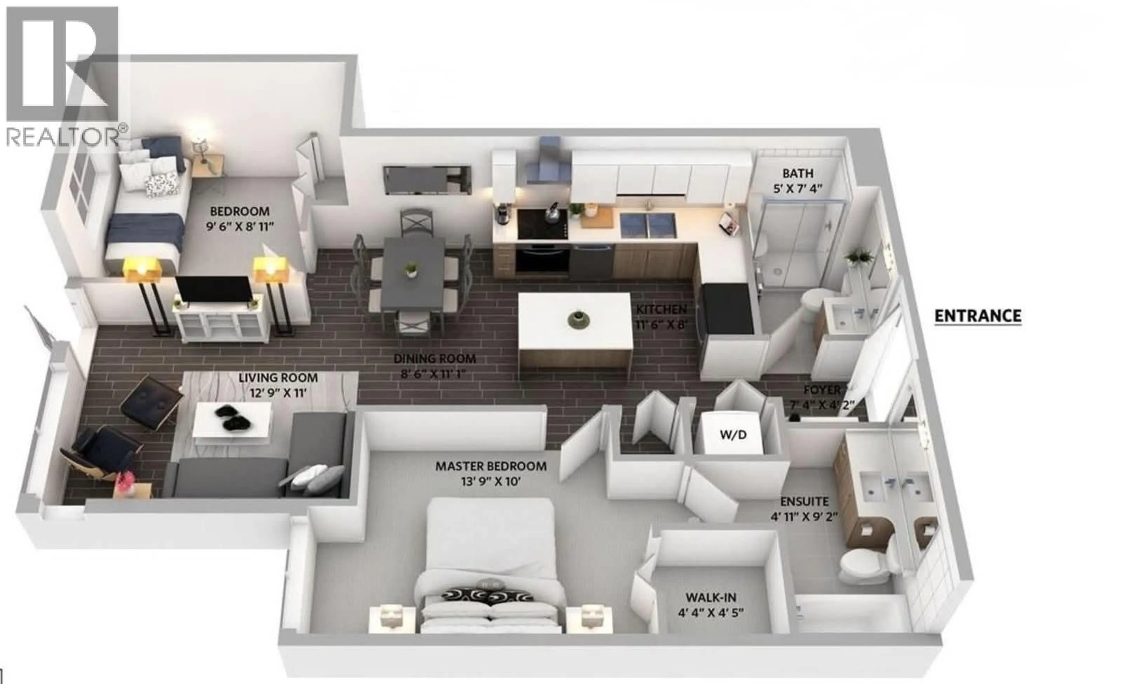 Floor plan for 104 - 7131 STRIDE AVENUE, Burnaby British Columbia V3N0E3