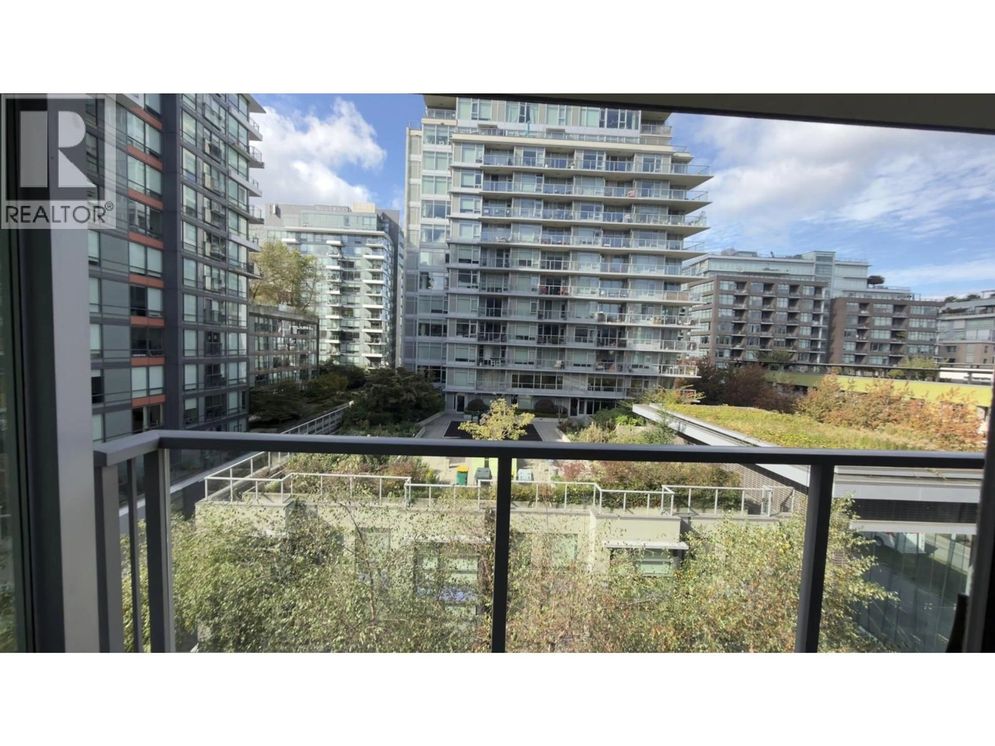 Balcony in the apartment, city buildings view from balcony for 605 - 138 1ST AVENUE, Vancouver British Columbia V5Y0H5