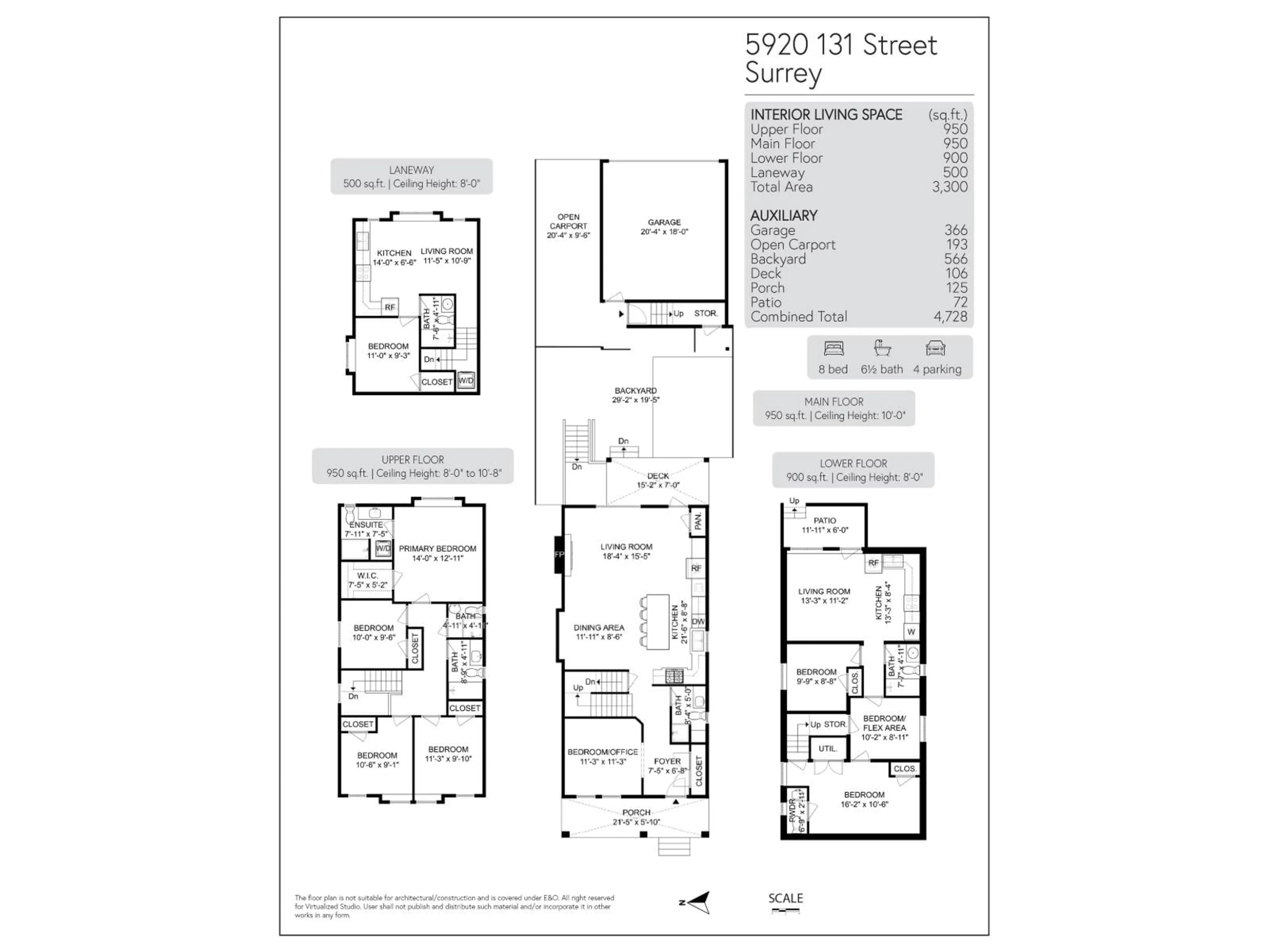 Floor plan for 5920 131 STREET, Surrey British Columbia V3X0G4
