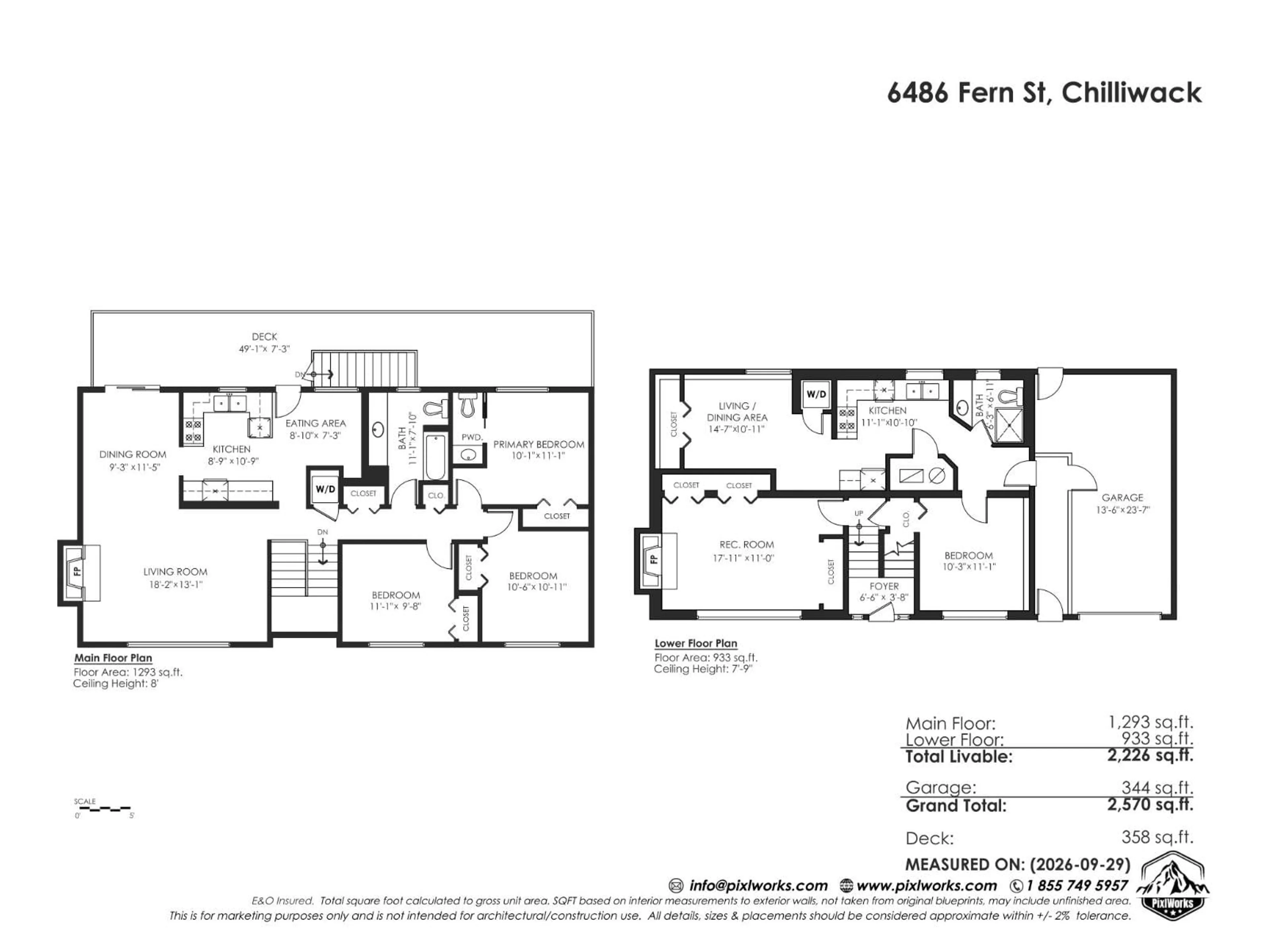 Floor plan for 6486 FERN STREET, Chilliwack British Columbia V2R1T6
