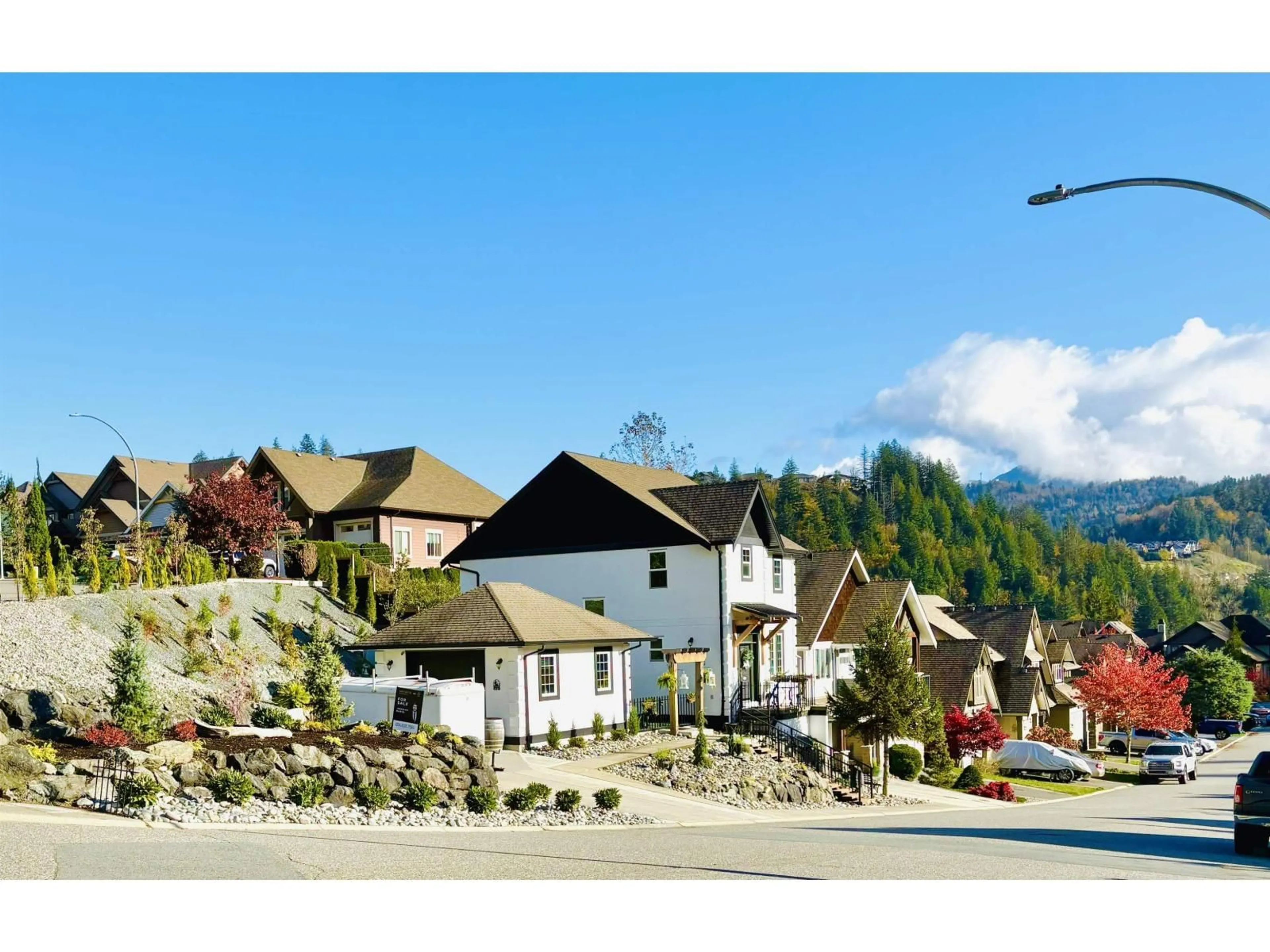 A pic from outside/outdoor area/front of a property/back of a property/a pic from drone, mountain view for 45425 ARIEL PLACE, Cultus Lake British Columbia V2R0K7