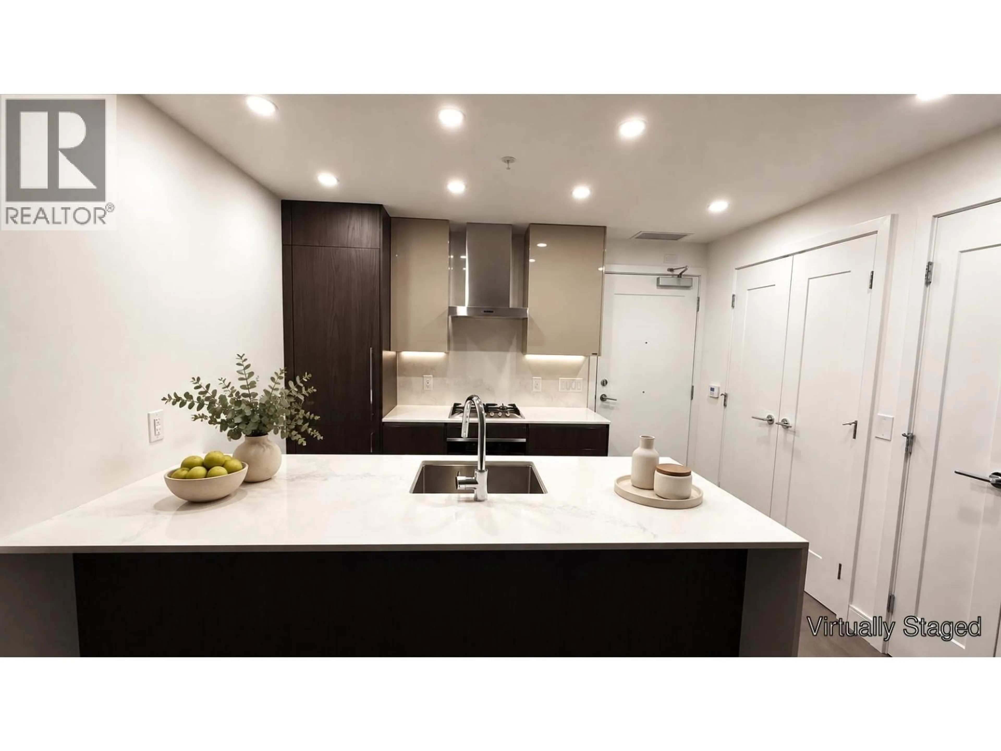 Contemporary kitchen, ceramic/tile floor for 309 - 477 59TH AVENUE, Vancouver British Columbia V5X1X4