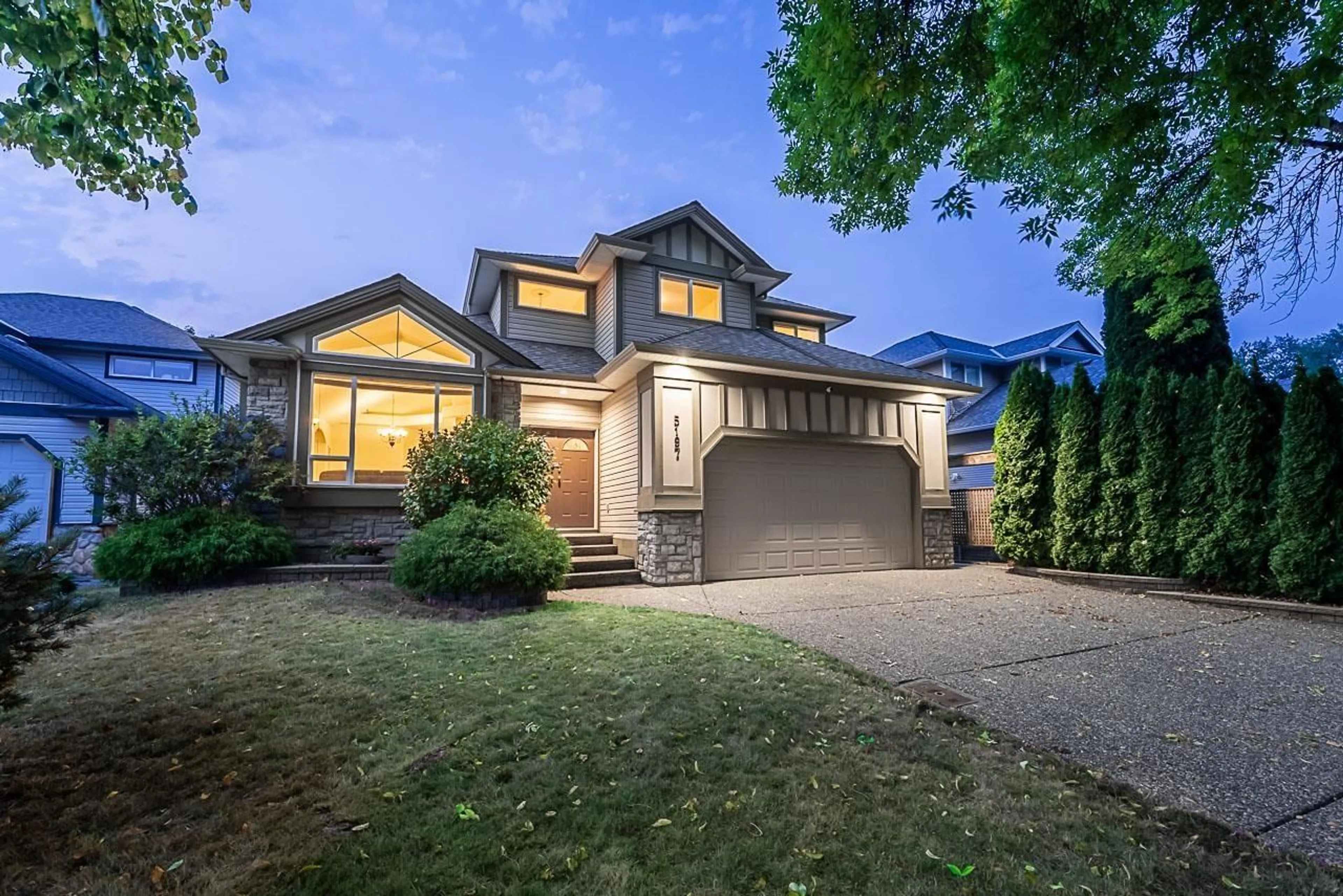 Home with vinyl exterior material, street for 5197 223A STREET, Langley British Columbia V2Y2T9