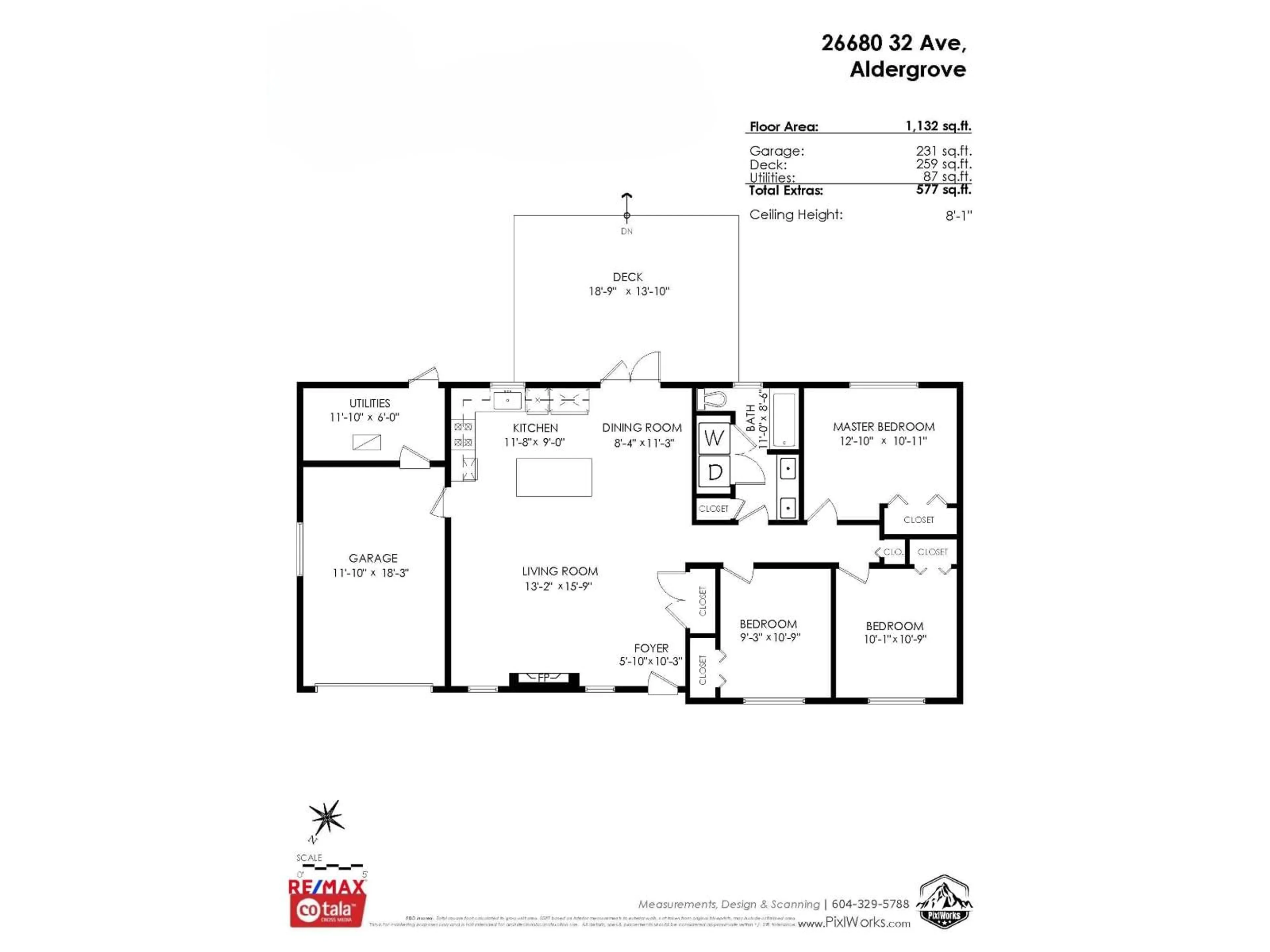 Floor plan for 26680 32 AVENUE, Langley British Columbia V4W3N8