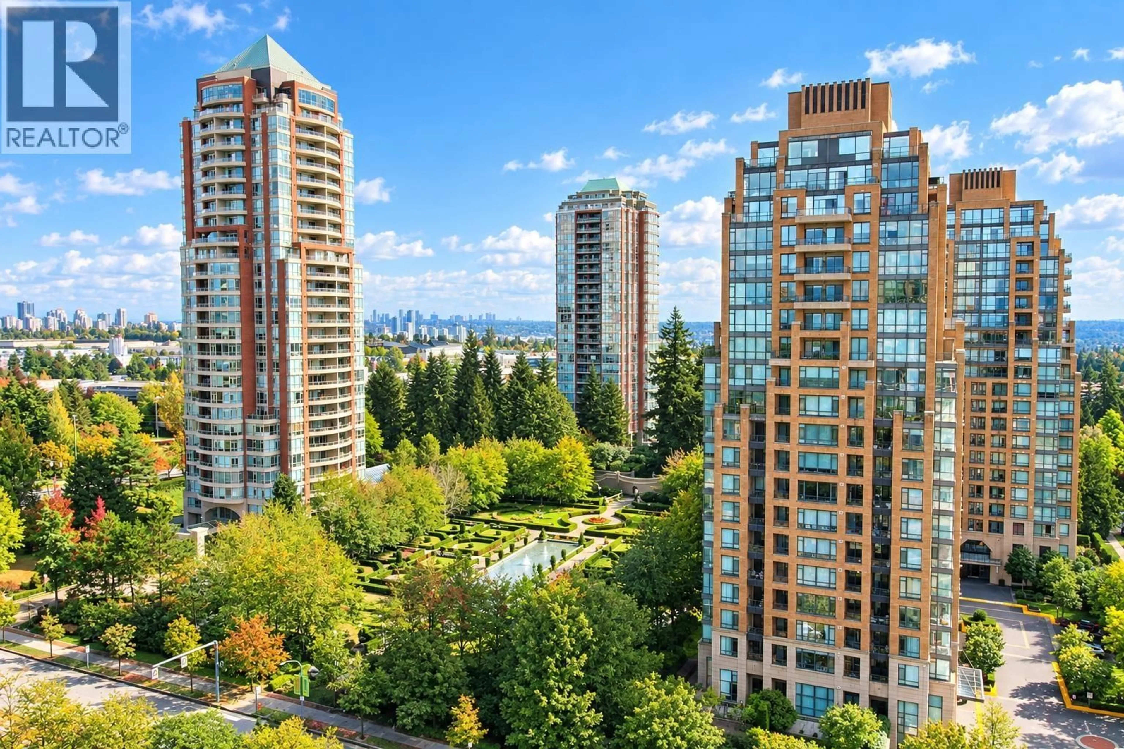 A pic from outside/outdoor area/front of a property/back of a property/a pic from drone, city buildings view from balcony for 1701 - 6823 STATION HILL DRIVE, Burnaby British Columbia V3N0A9