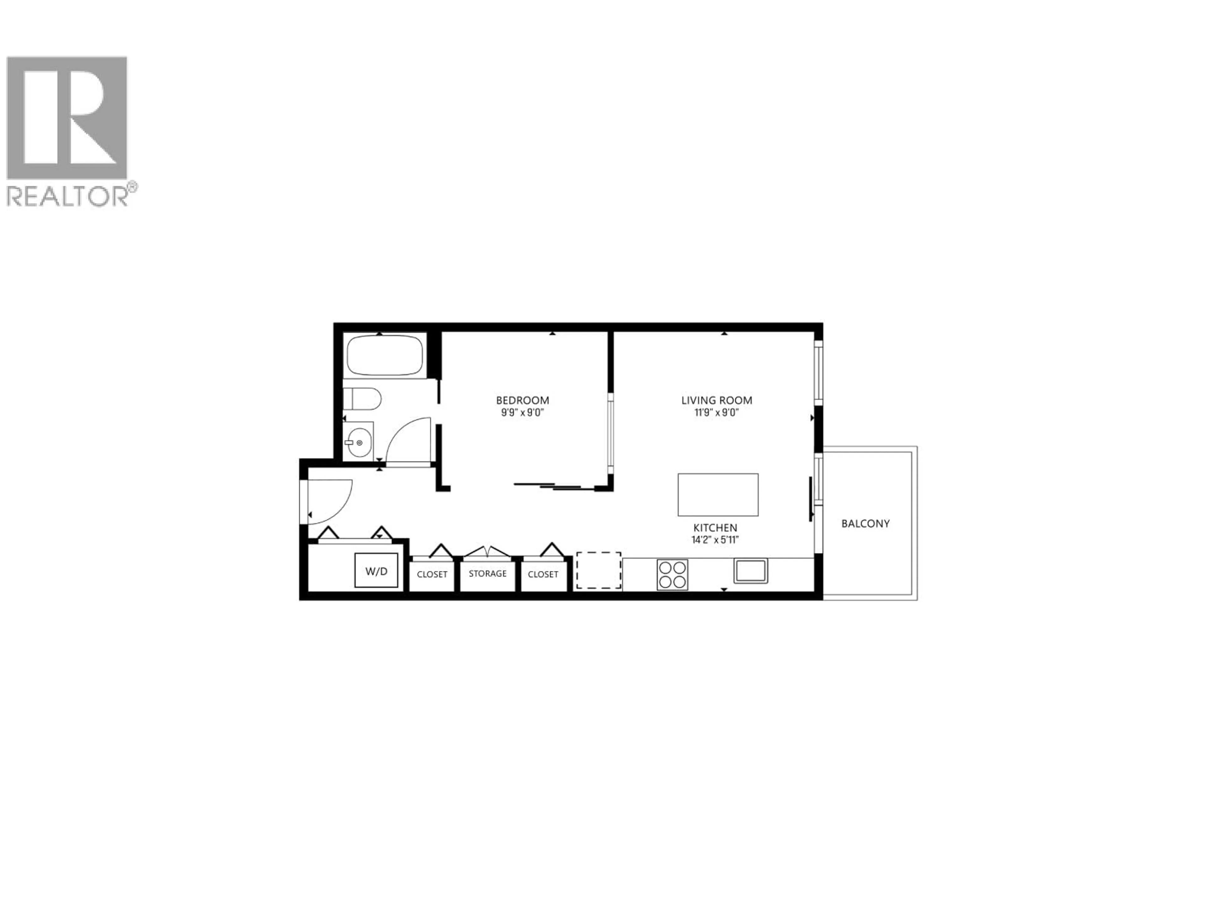 Floor plan for 513 - 733 3RD STREET, North Vancouver British Columbia V7M0C8