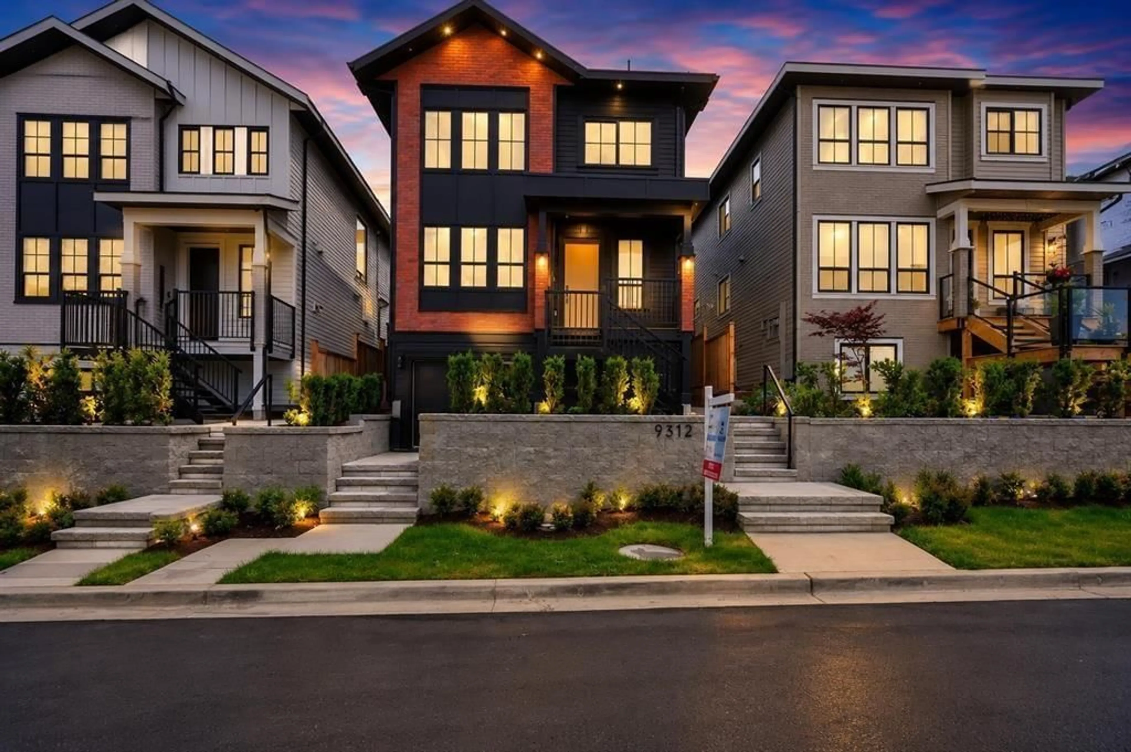 Home with brick exterior material, street for 9312 EBOR ROAD, Delta British Columbia V4C3K7