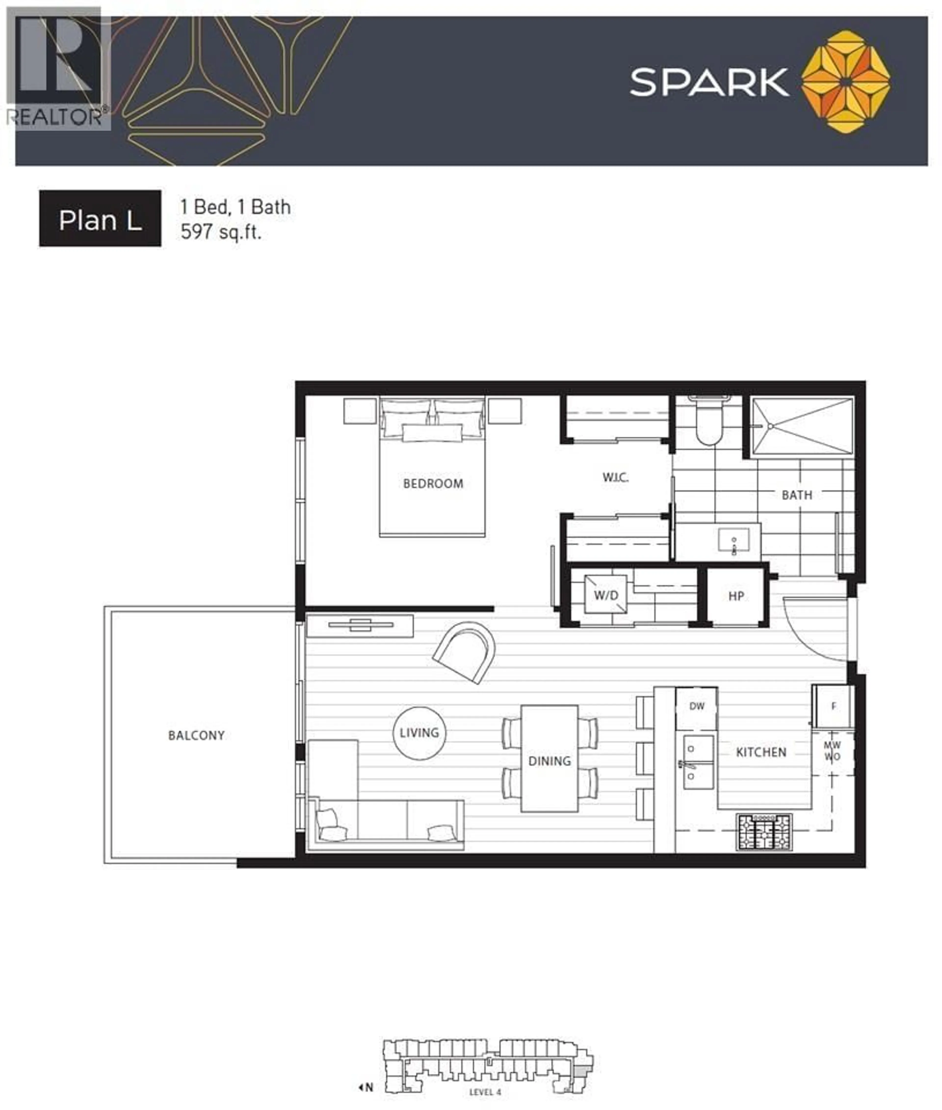 Floor plan for 427 - 4033 MAY DRIVE, Richmond British Columbia V6X0T3