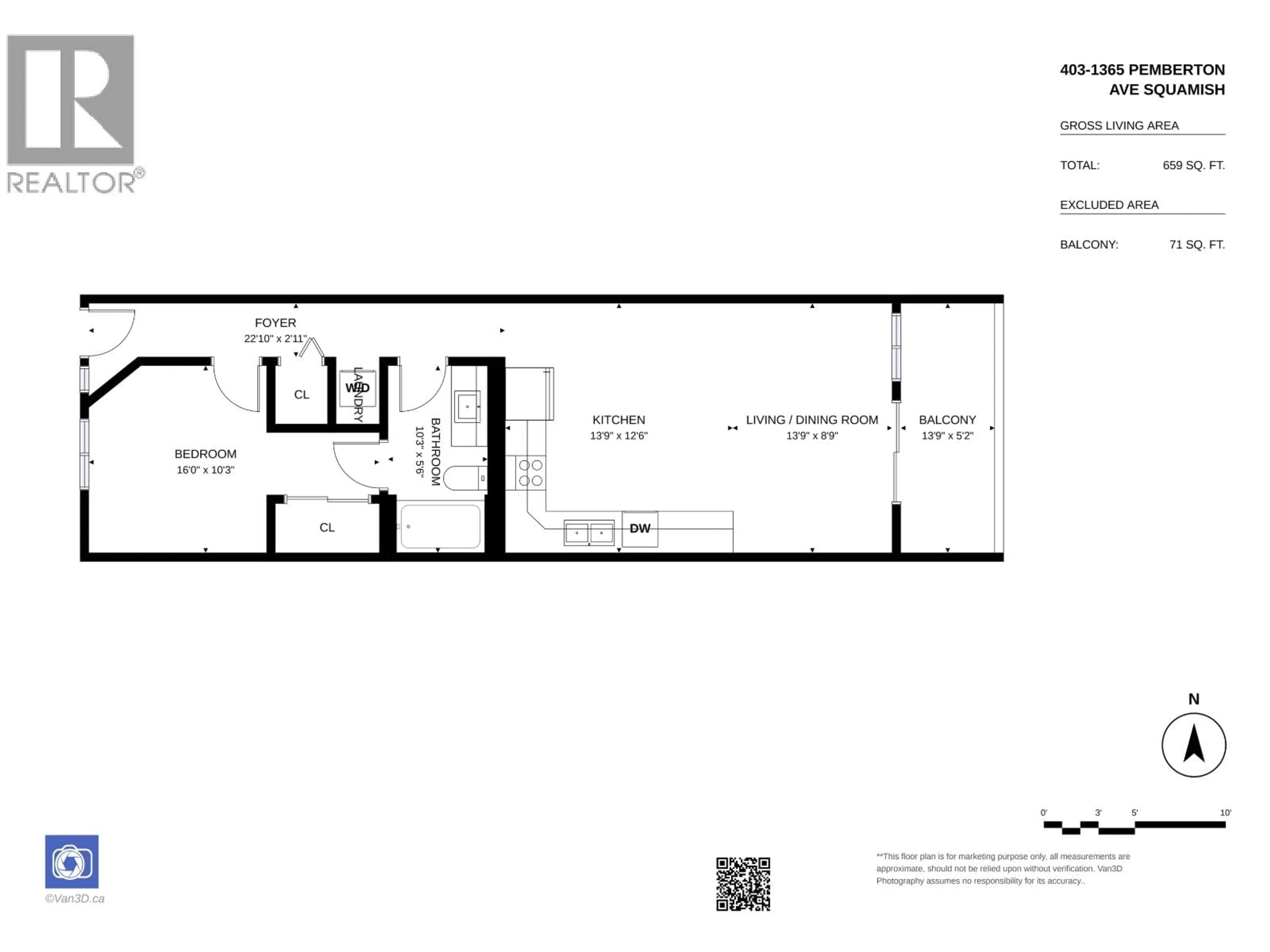 Floor plan for 403 - 1365 PEMBERTON AVENUE, Squamish British Columbia V8B1B7