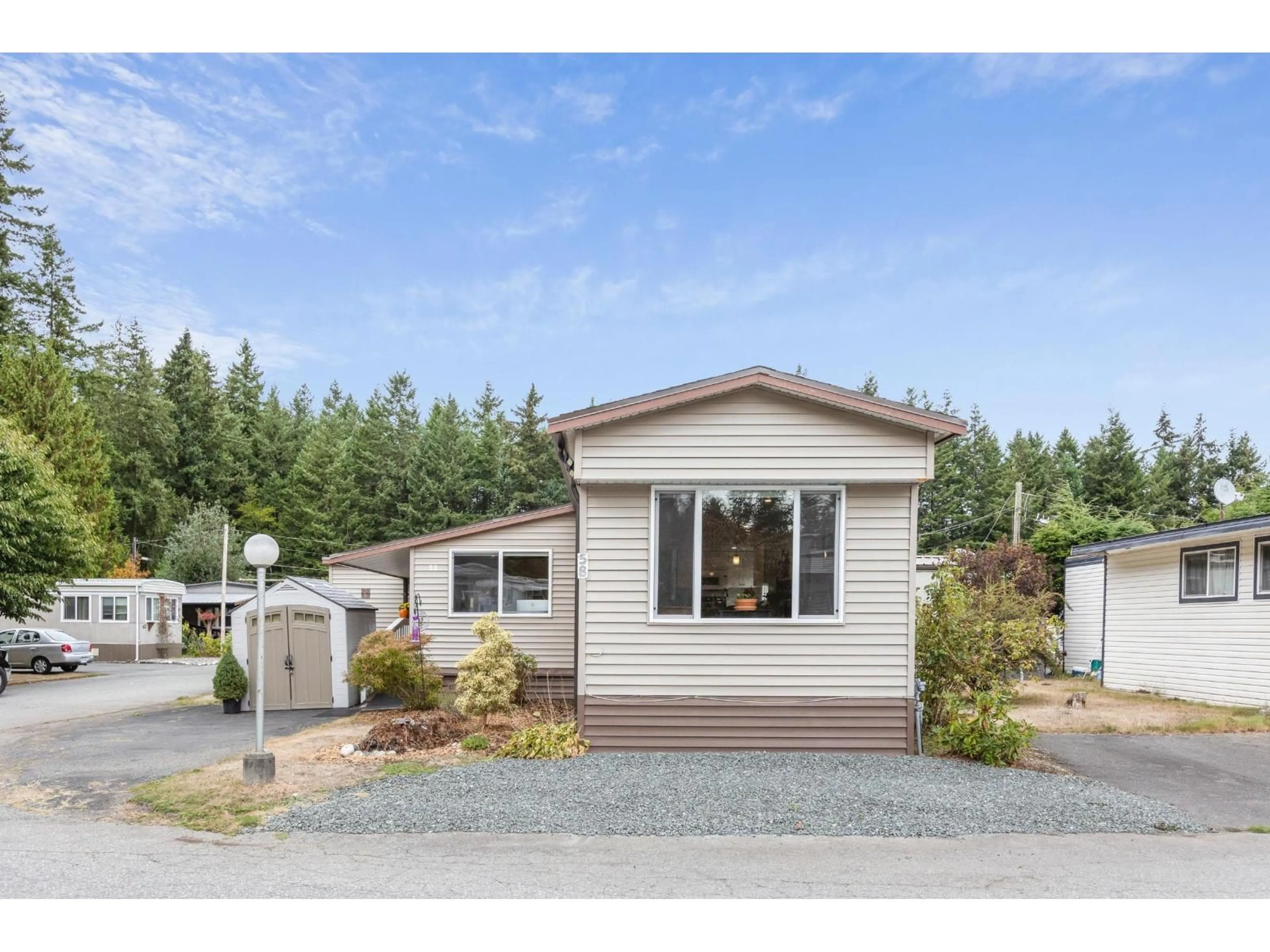 Home with vinyl exterior material, street for 58 - 3031 200 STREET, Langley British Columbia V2Z1N5